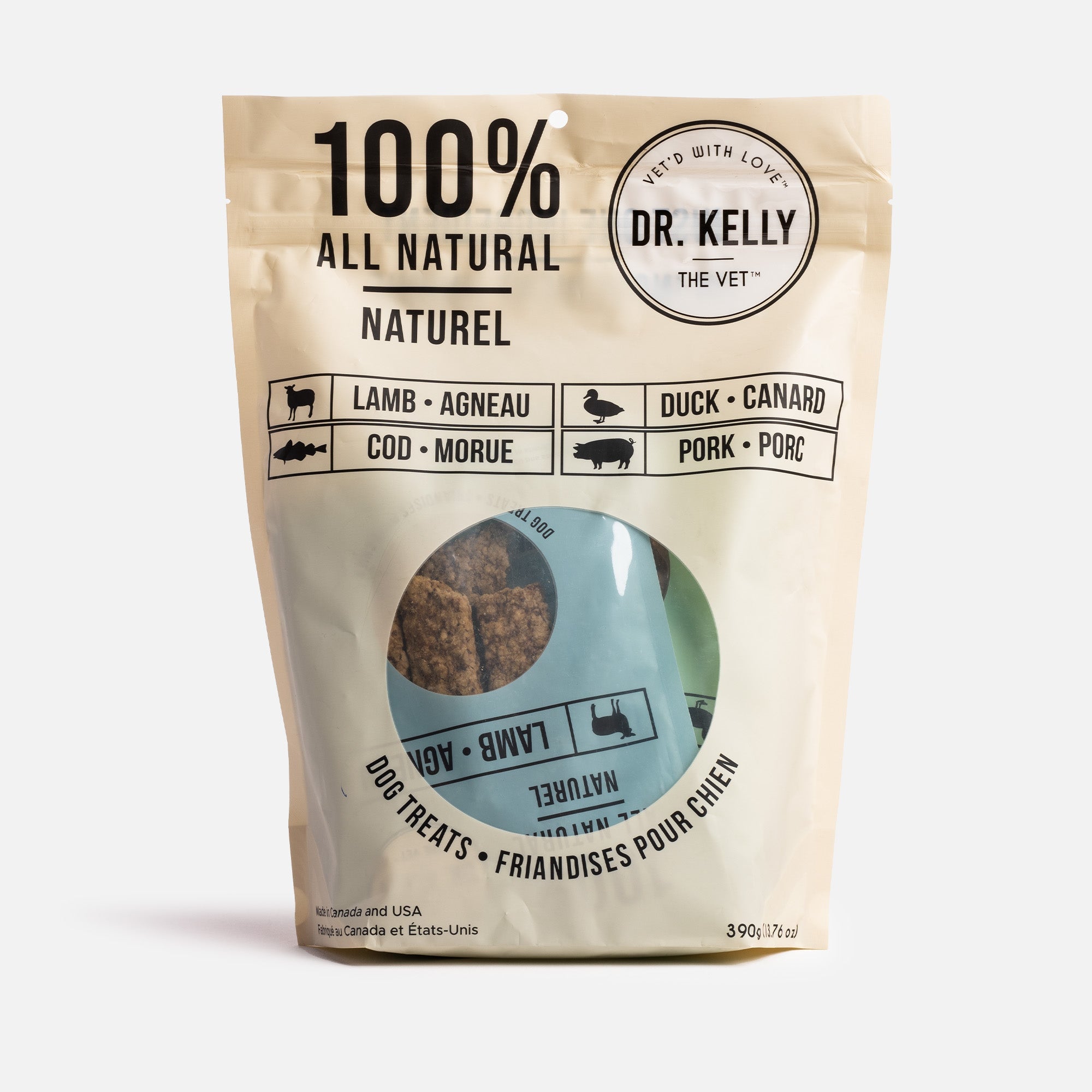Dr. Kelly The Vet 100% Natural Dog Treats  Multi Flavor 390g