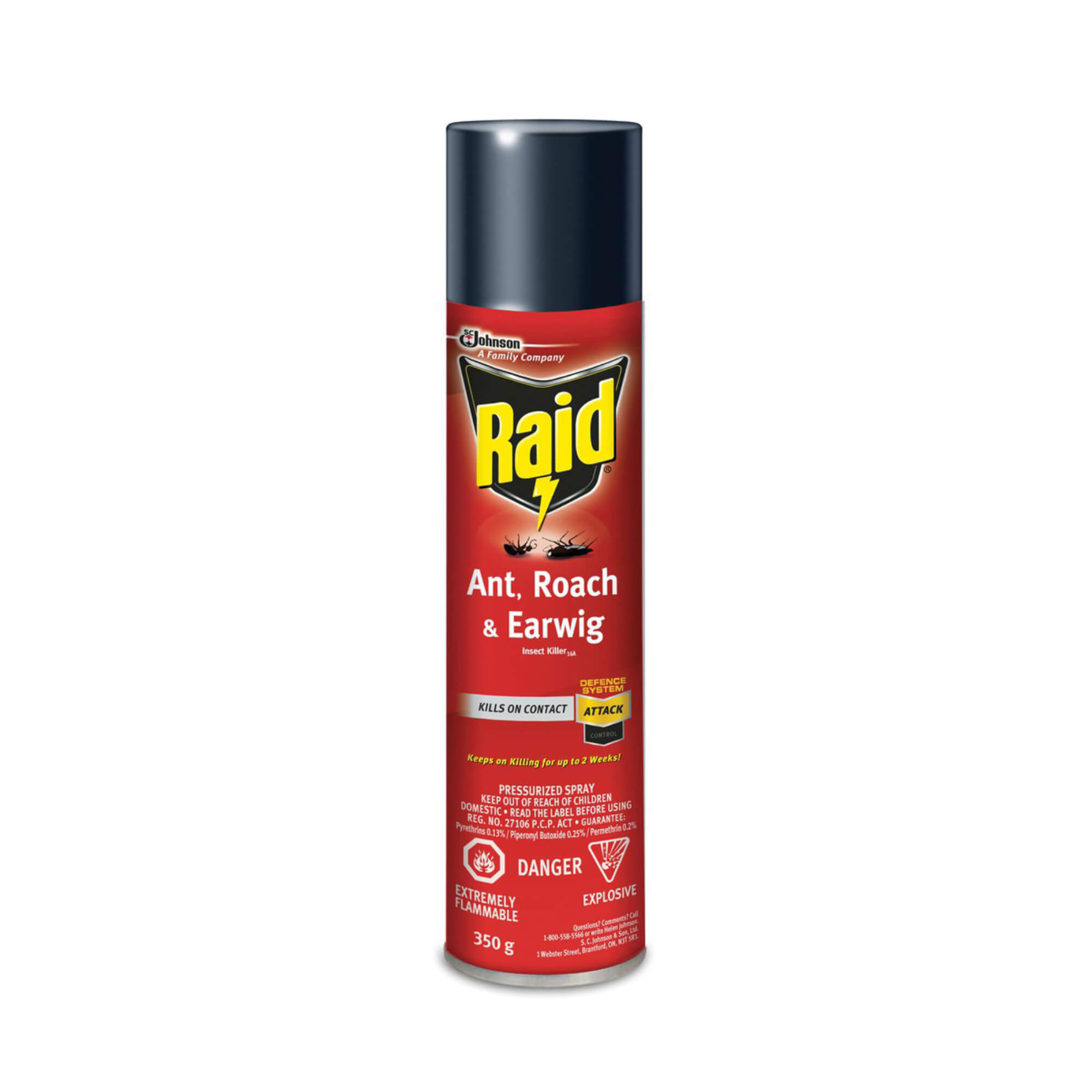 Raid Ant Roach & Earwing Spry 350g x 6