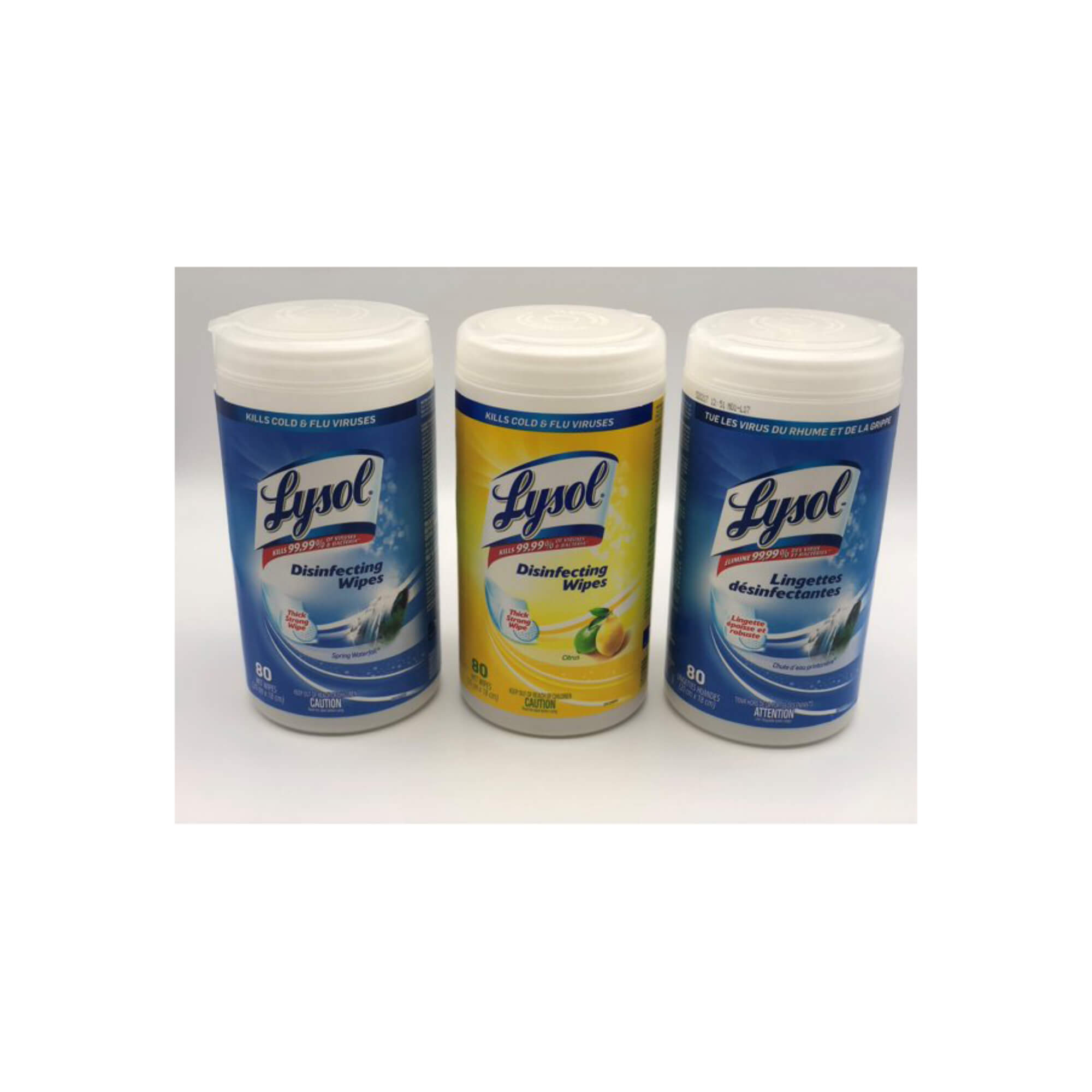Lysol Two Spring 80 Count Disinfecting Wipes 3 Pack