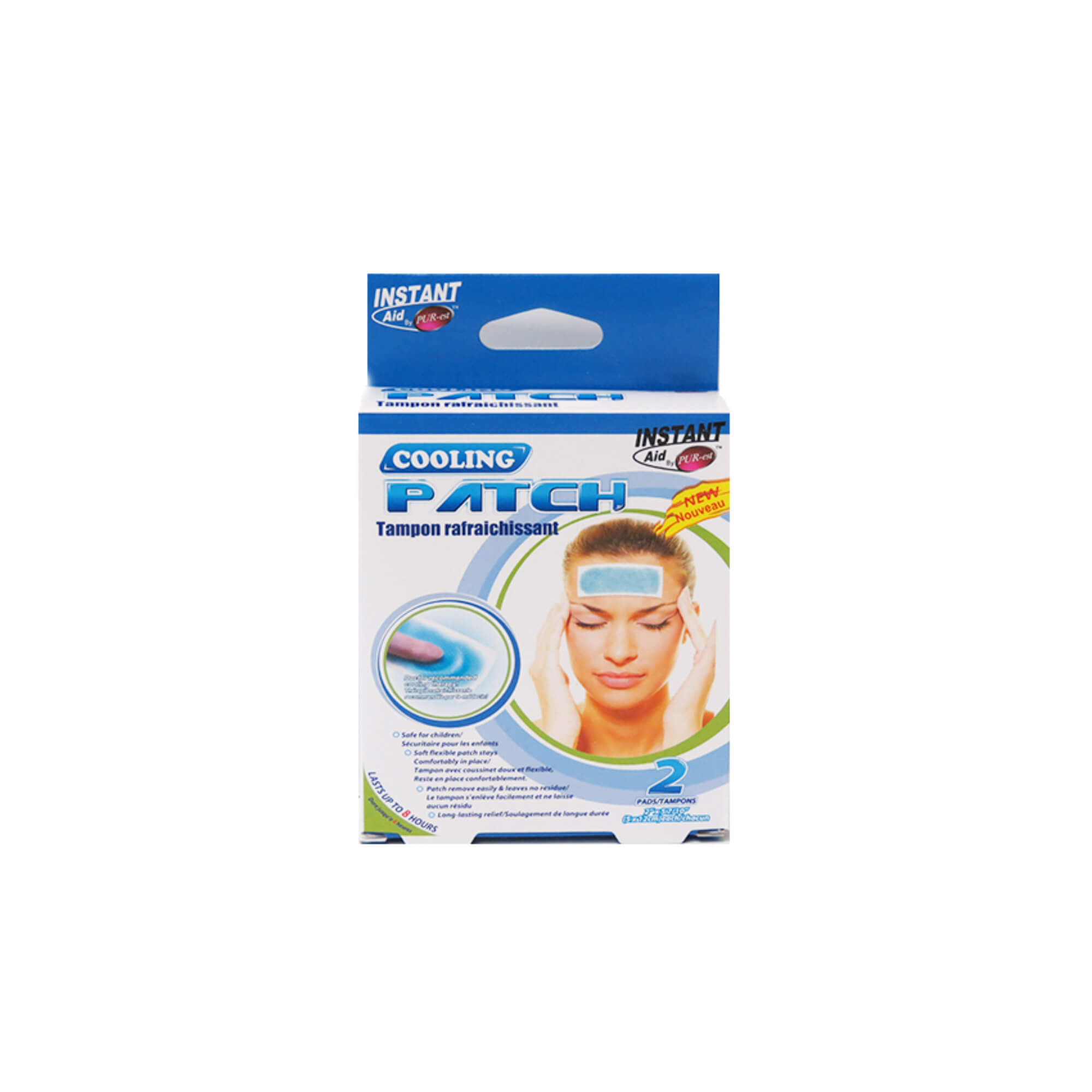 Instant Aid Cooling Pain Releasing Patch 2 Pads, Pack of 3