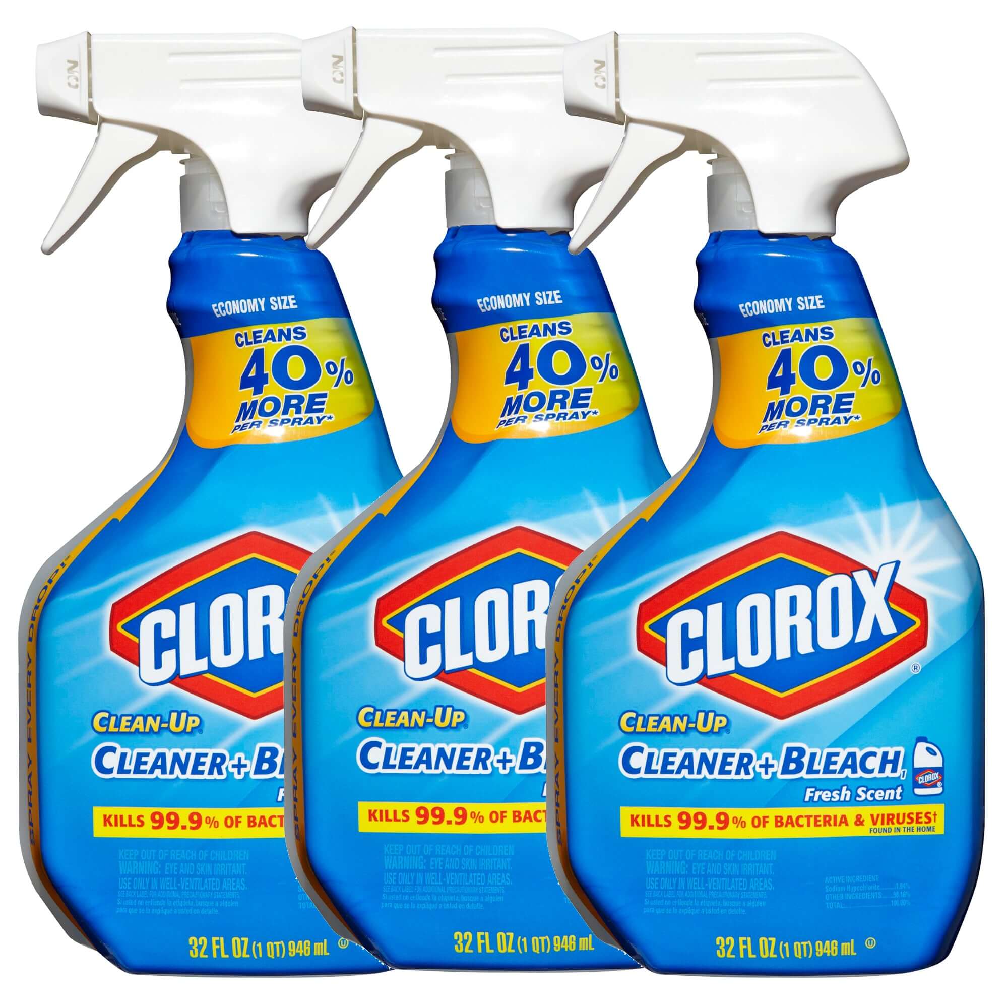 Clorox Clean-Up All Purpose Cleaner Spray 947mL, 3 Pack