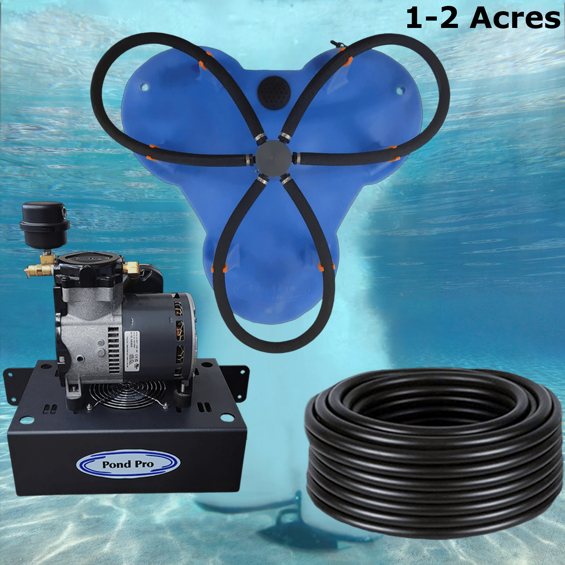 Can-Air Diffused Pond & Lake Aeration System BLUE