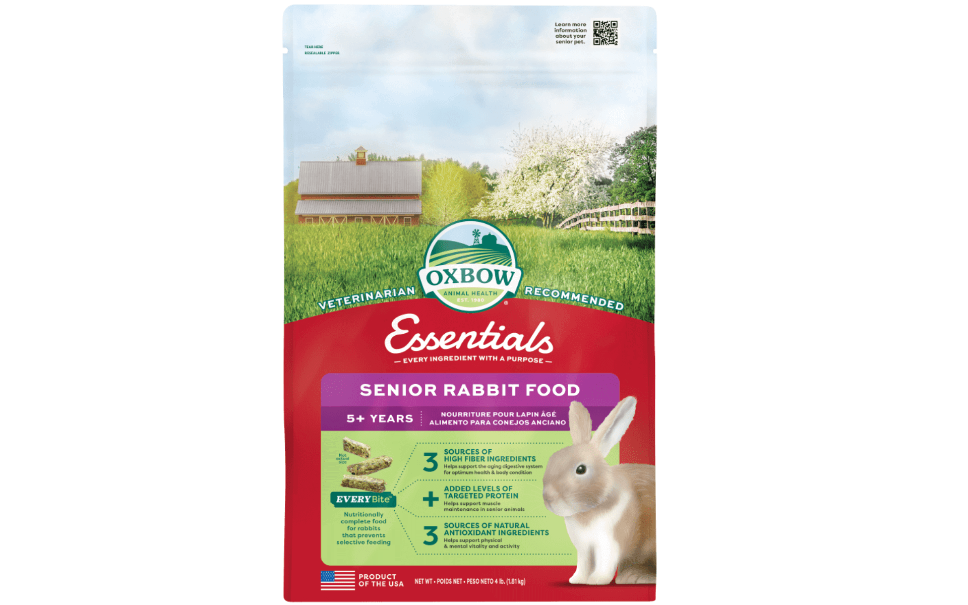 Oxbow Essentials Senior Rabbit Food