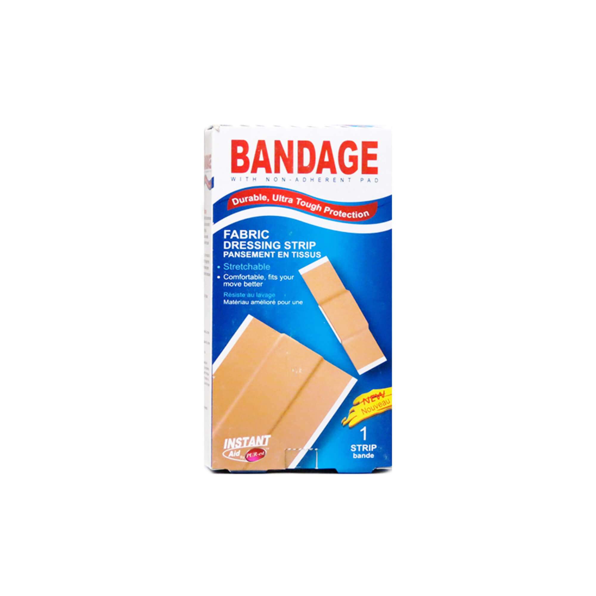 Instant Aid Bandage - Fabric Dressing Strip (Pack of 6)
