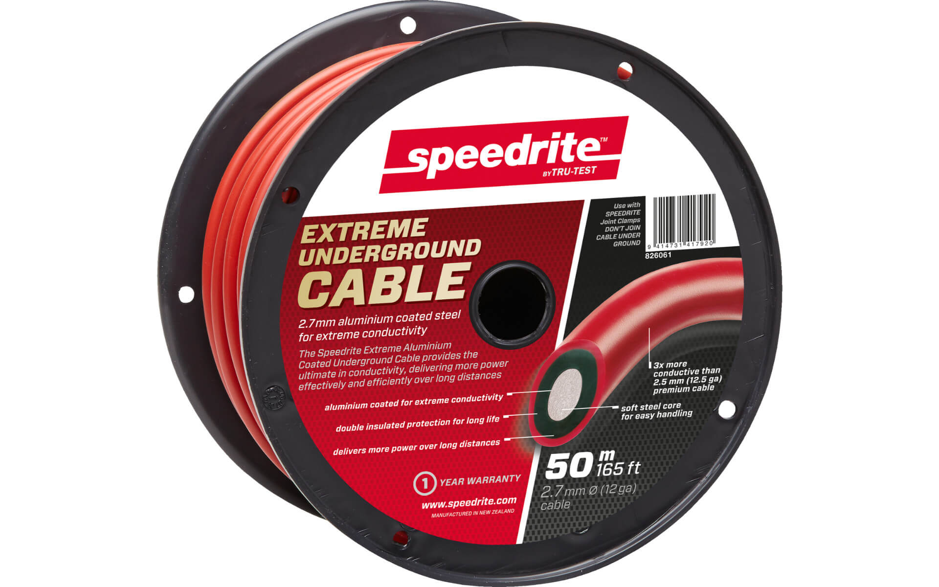 Speedrite Dbl Cable 165ft/12.5