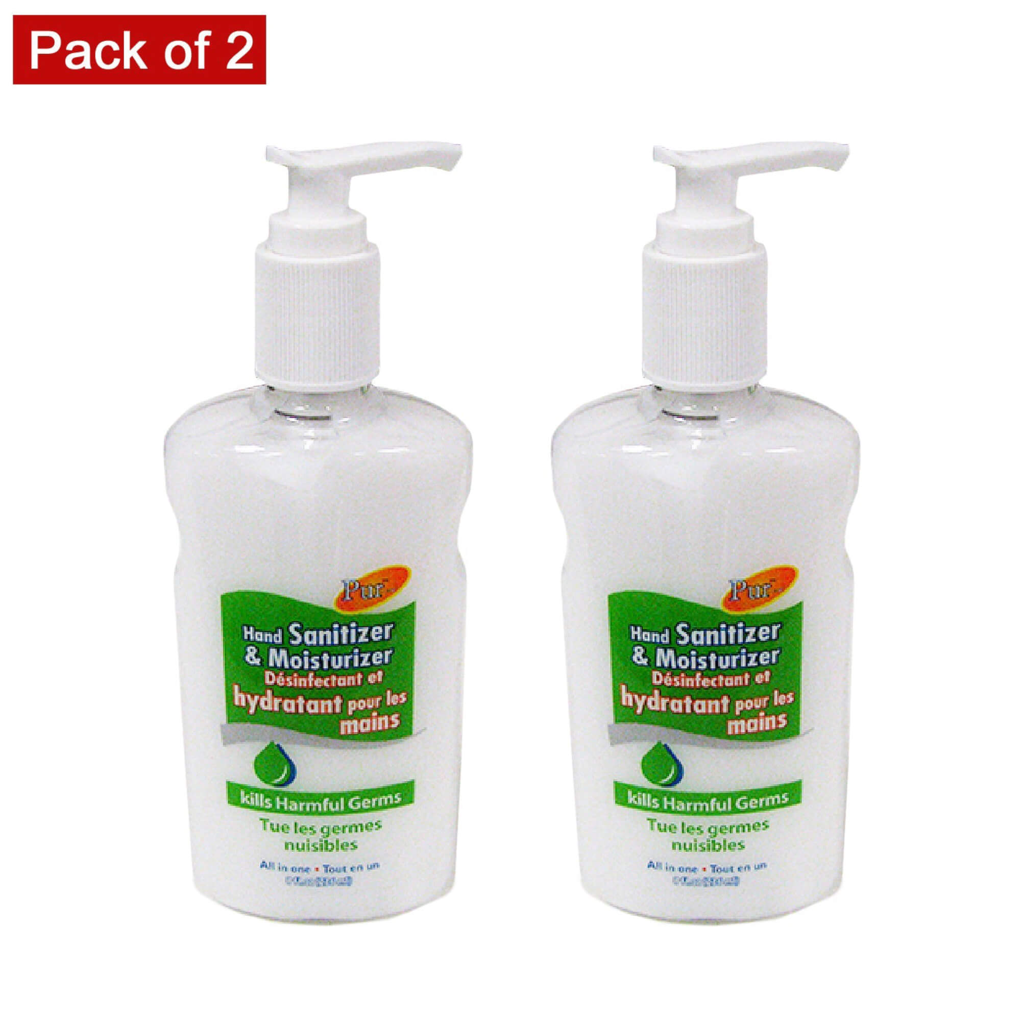 Pur-est Hand Sanitizer & Moisturizer (236ml) - Pack of 2