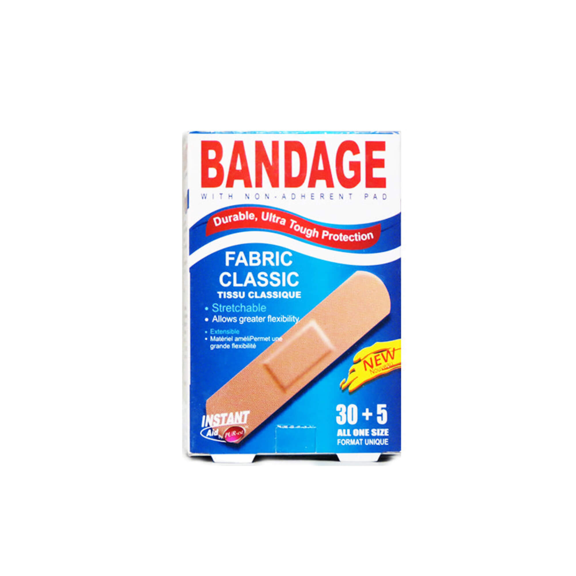 Instant Aid Fabric Classic Bandages 35 In 1 Pack - Pack of 3