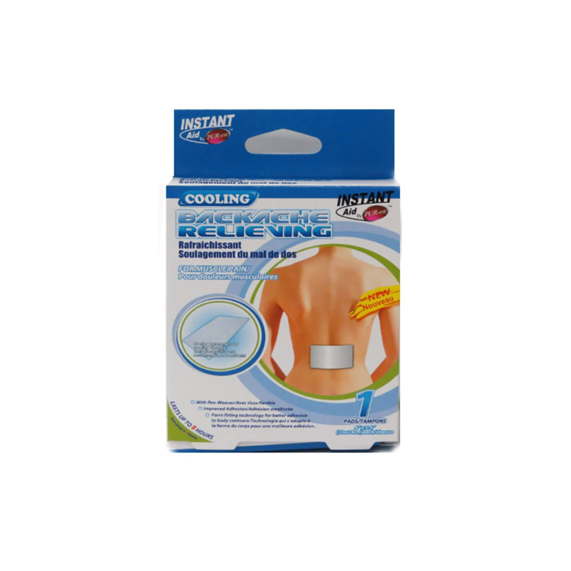 Instant Aid- Cooling Backache Relieving Patch - Pack of 3