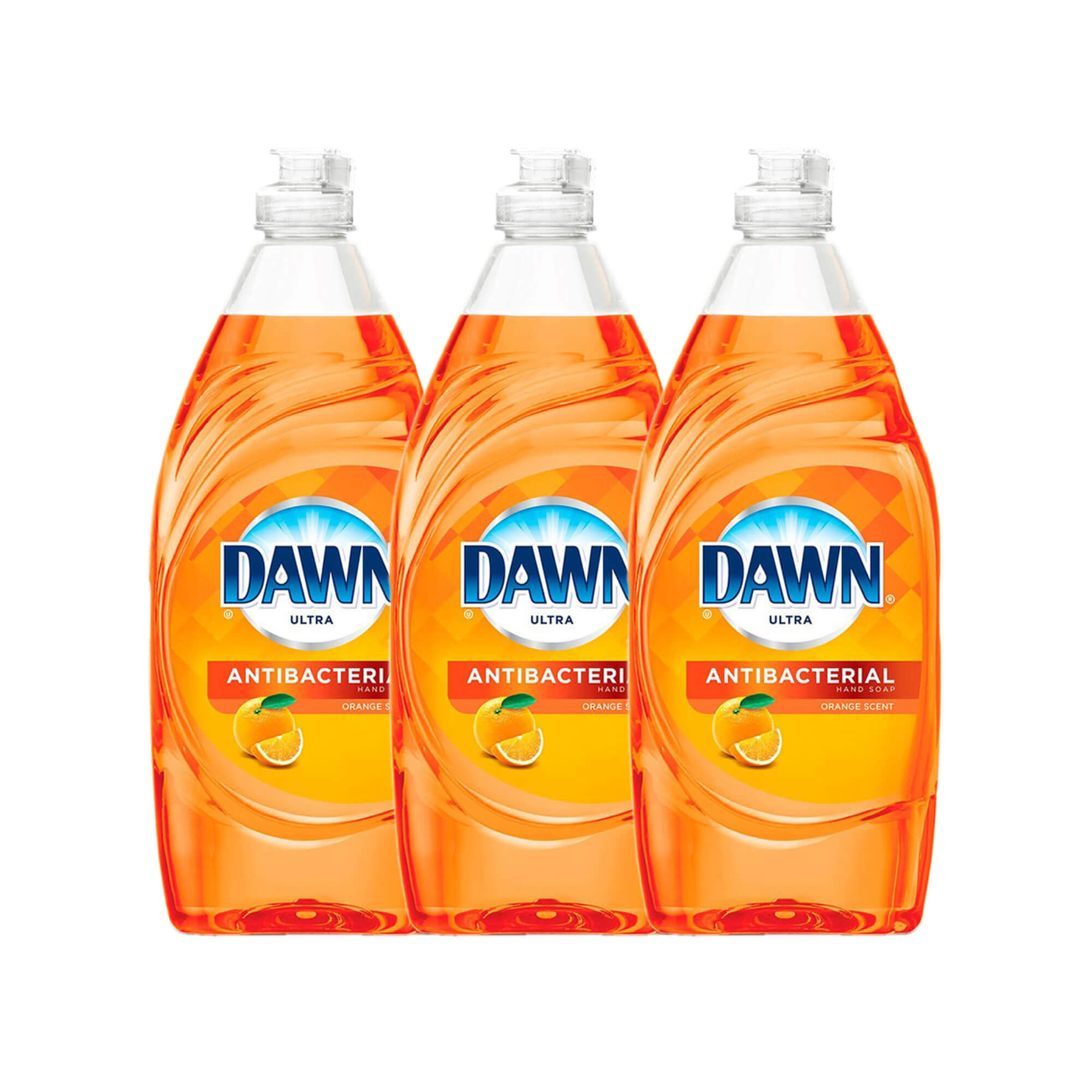 Dawn Ultra Antibacterial Hand Soap, Orange 532ml (Pack of 3)