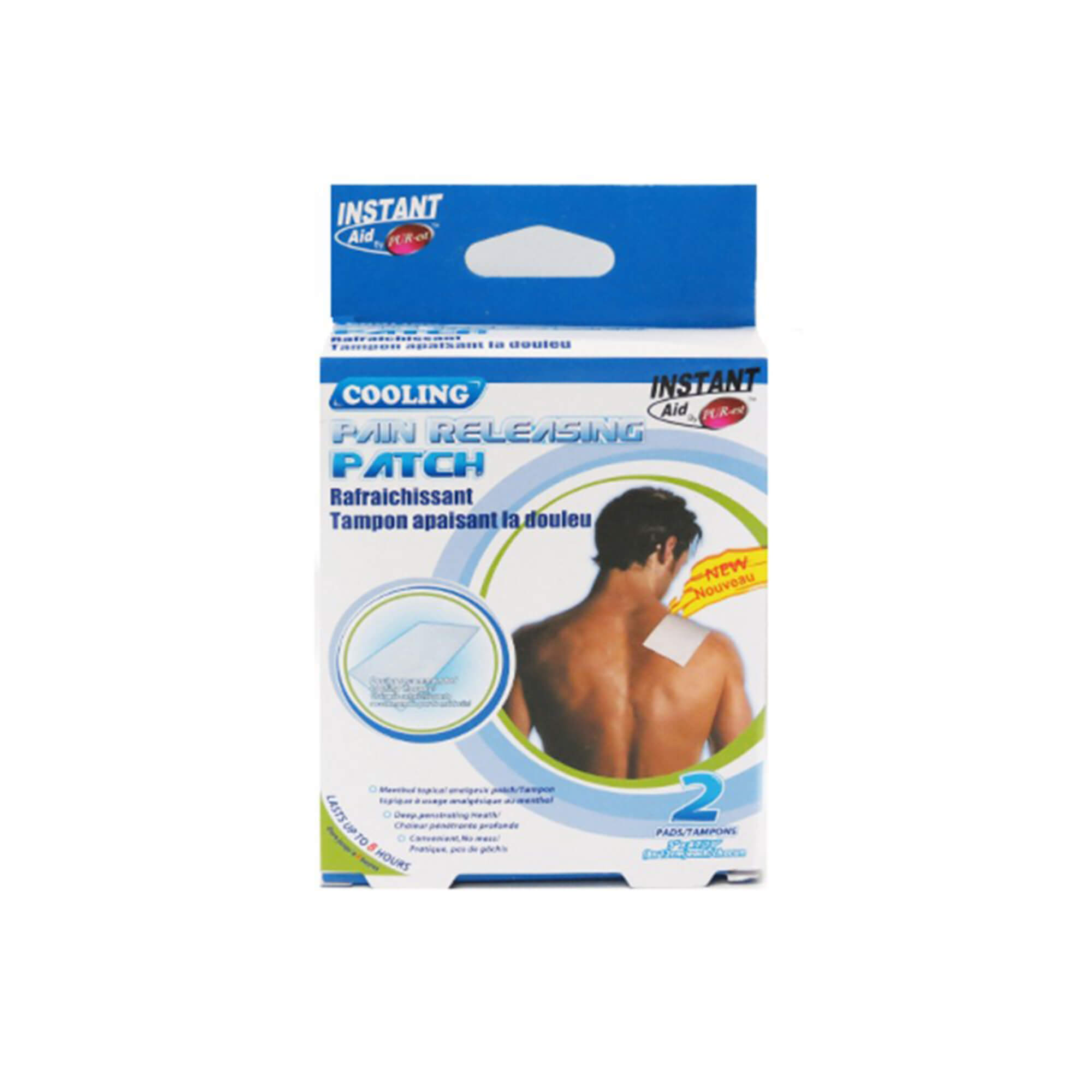 Instant Aid- Cooling Pain Releasing Patch 2 Pads In 1 Pack
