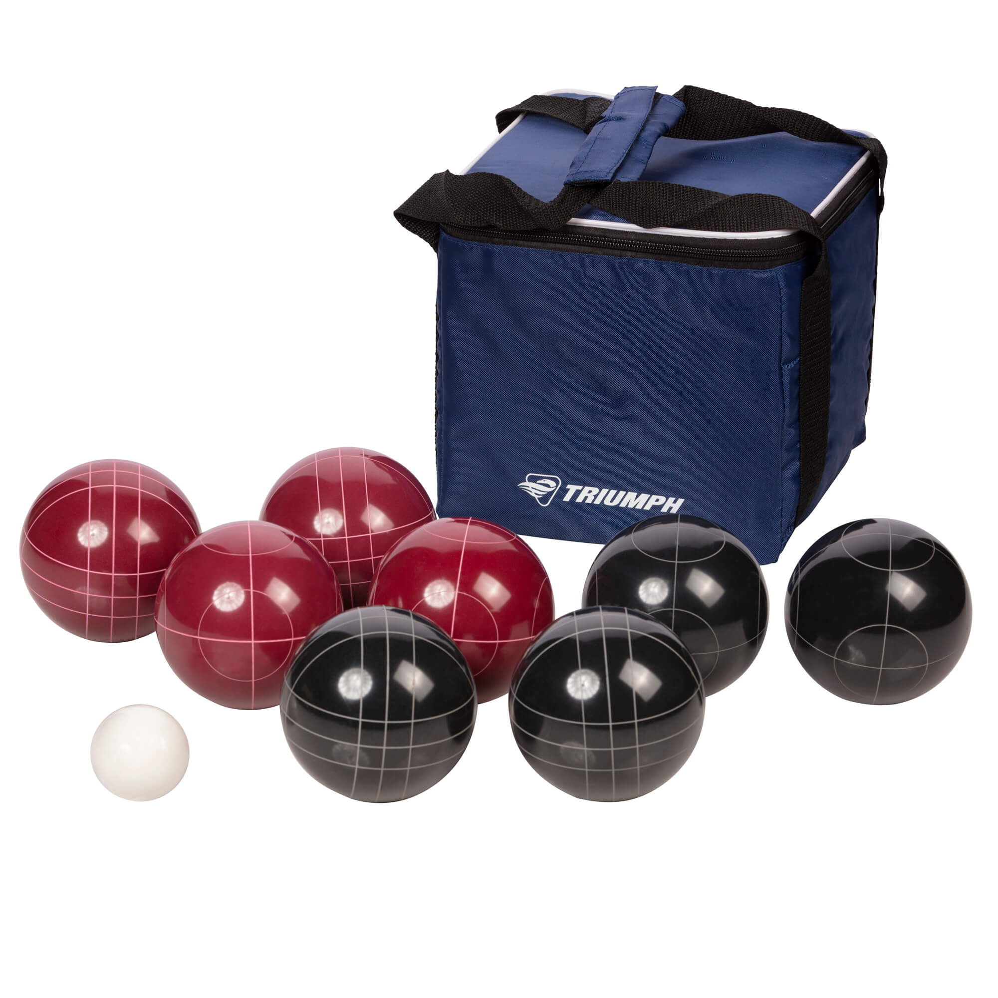 TRIUMPH 100mm Resin Bocce Set Red/Blue