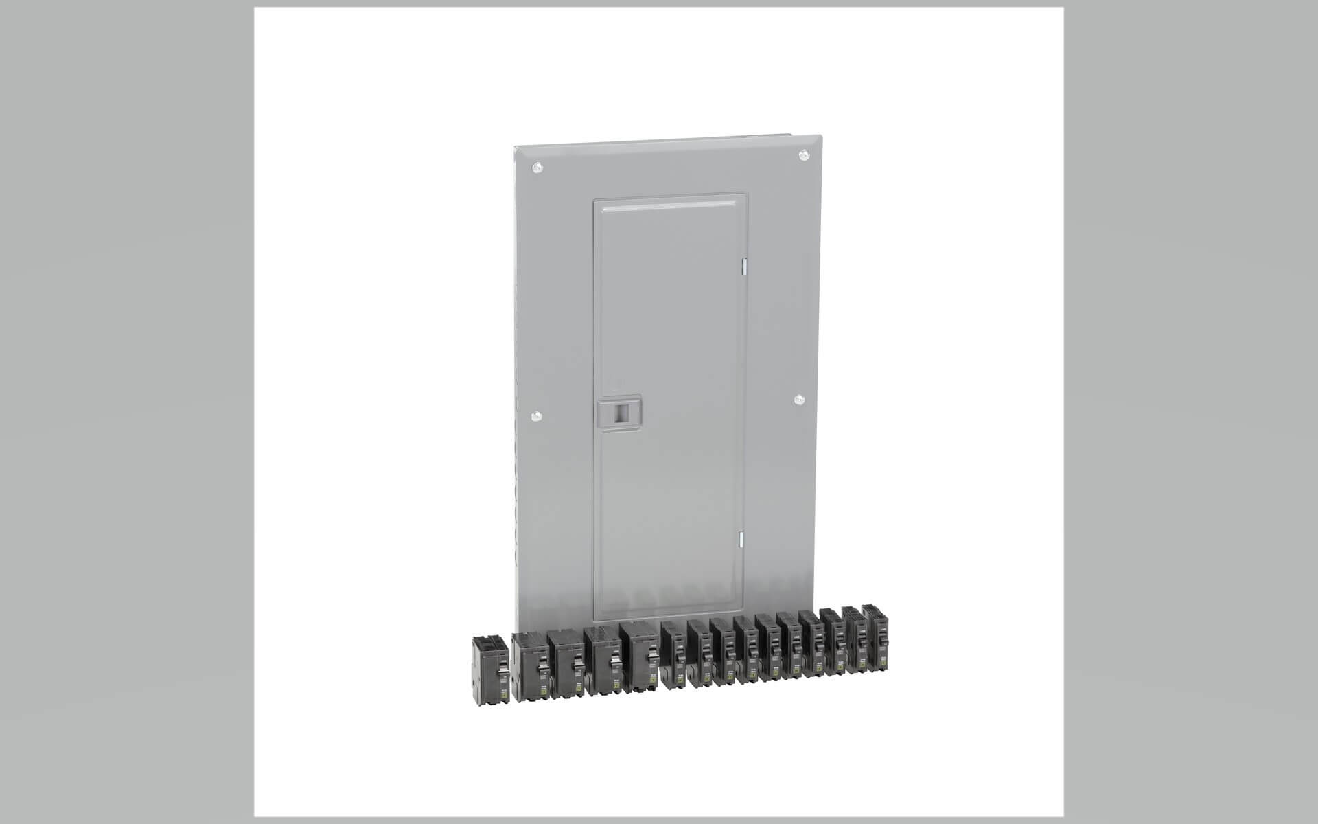 Square D 100 Amp 120/240V 26" 32 Spa 54 Maxi Qwikpak Panel