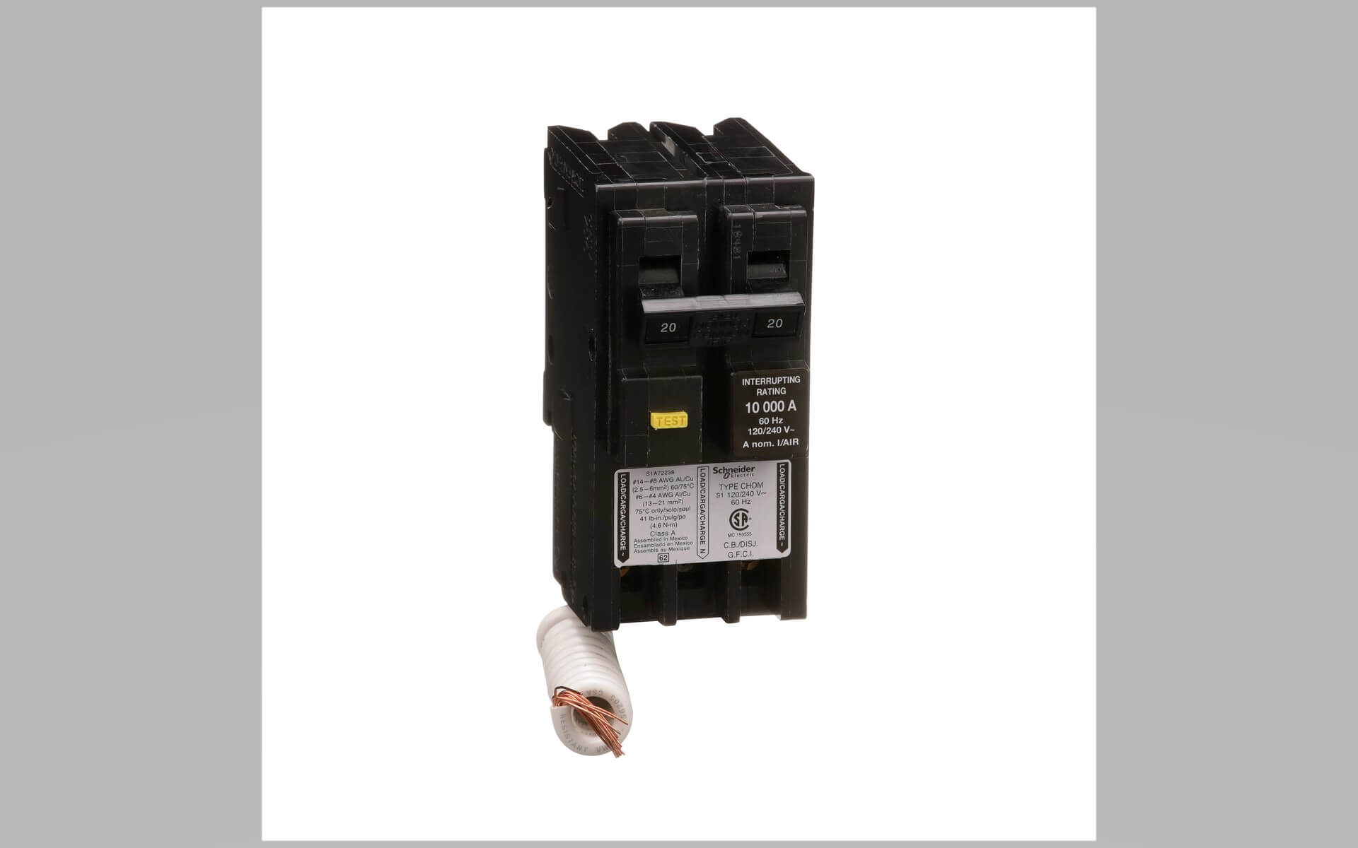 Homeline Circuit 120v 20a2p Ground Fault Interrupter 5ma