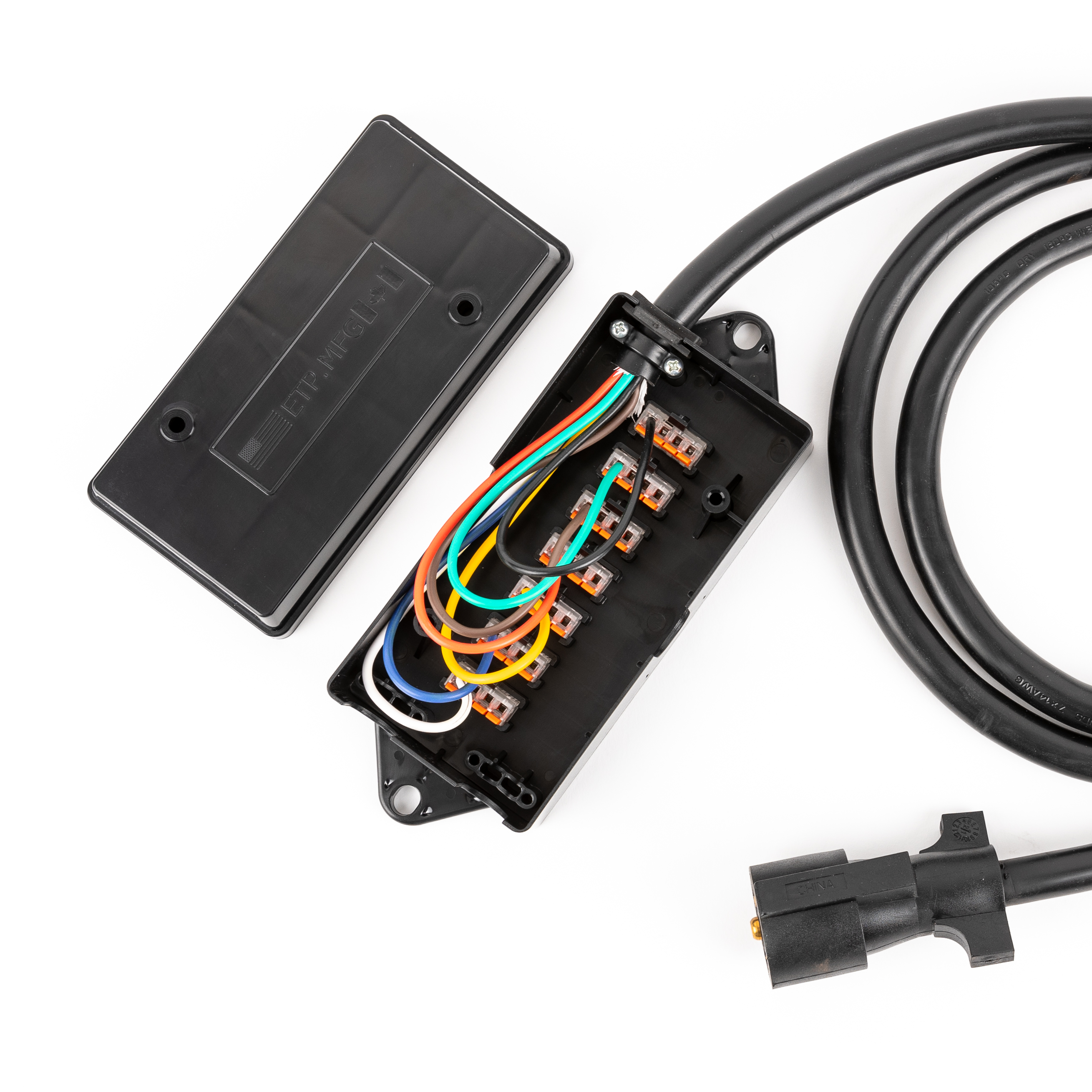 New-Gen 7-wire trailer junction box with 7ft cable