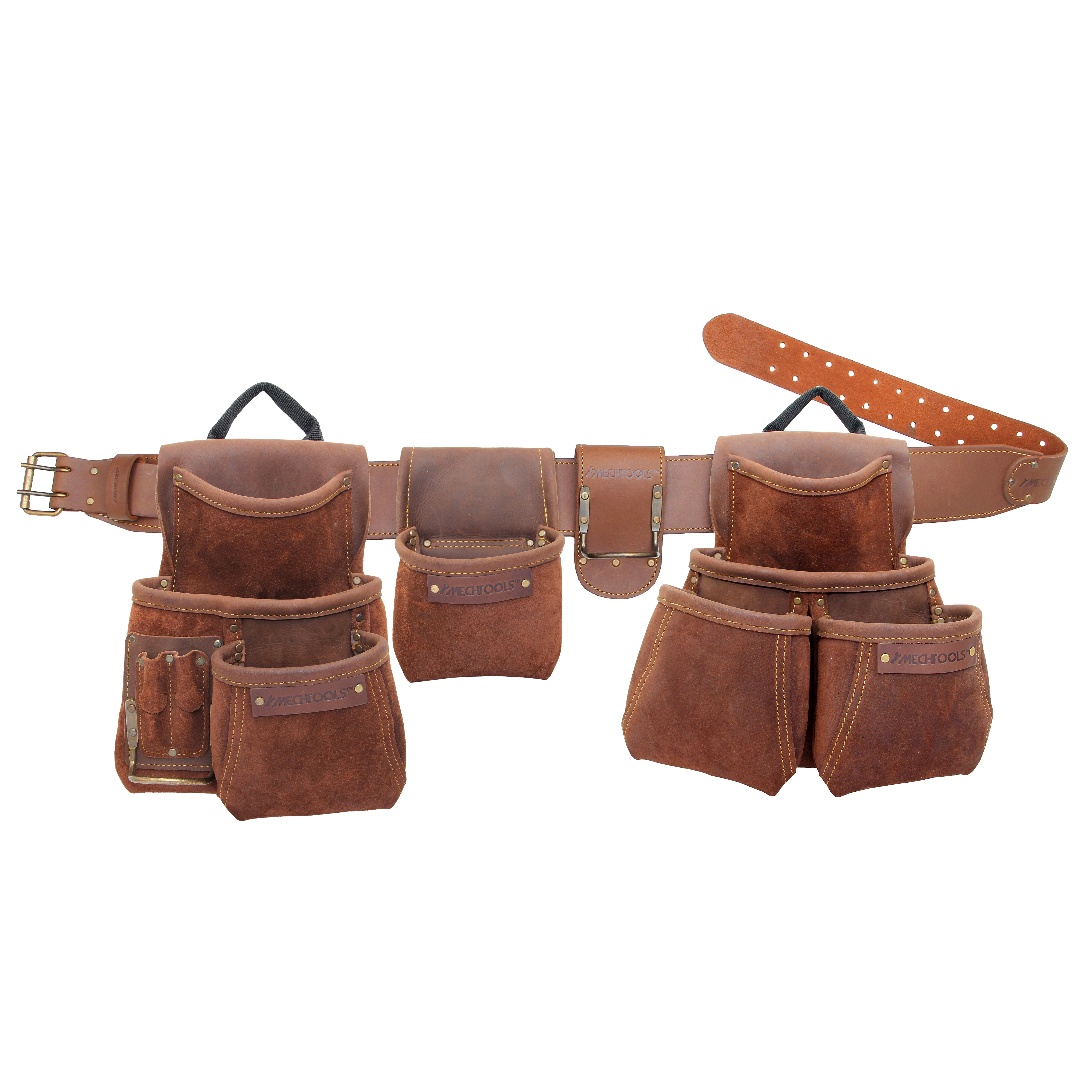 11 POCKET  DELUXE COMPONENT CONTRACTOR LEATHER APRON