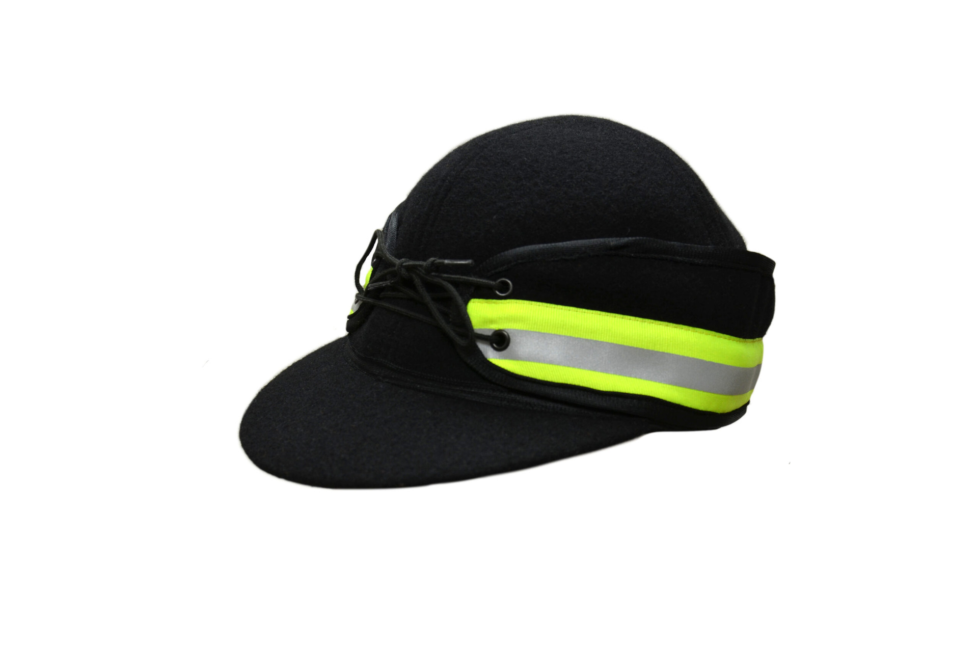 Railroad Hat with Reflective - Black
