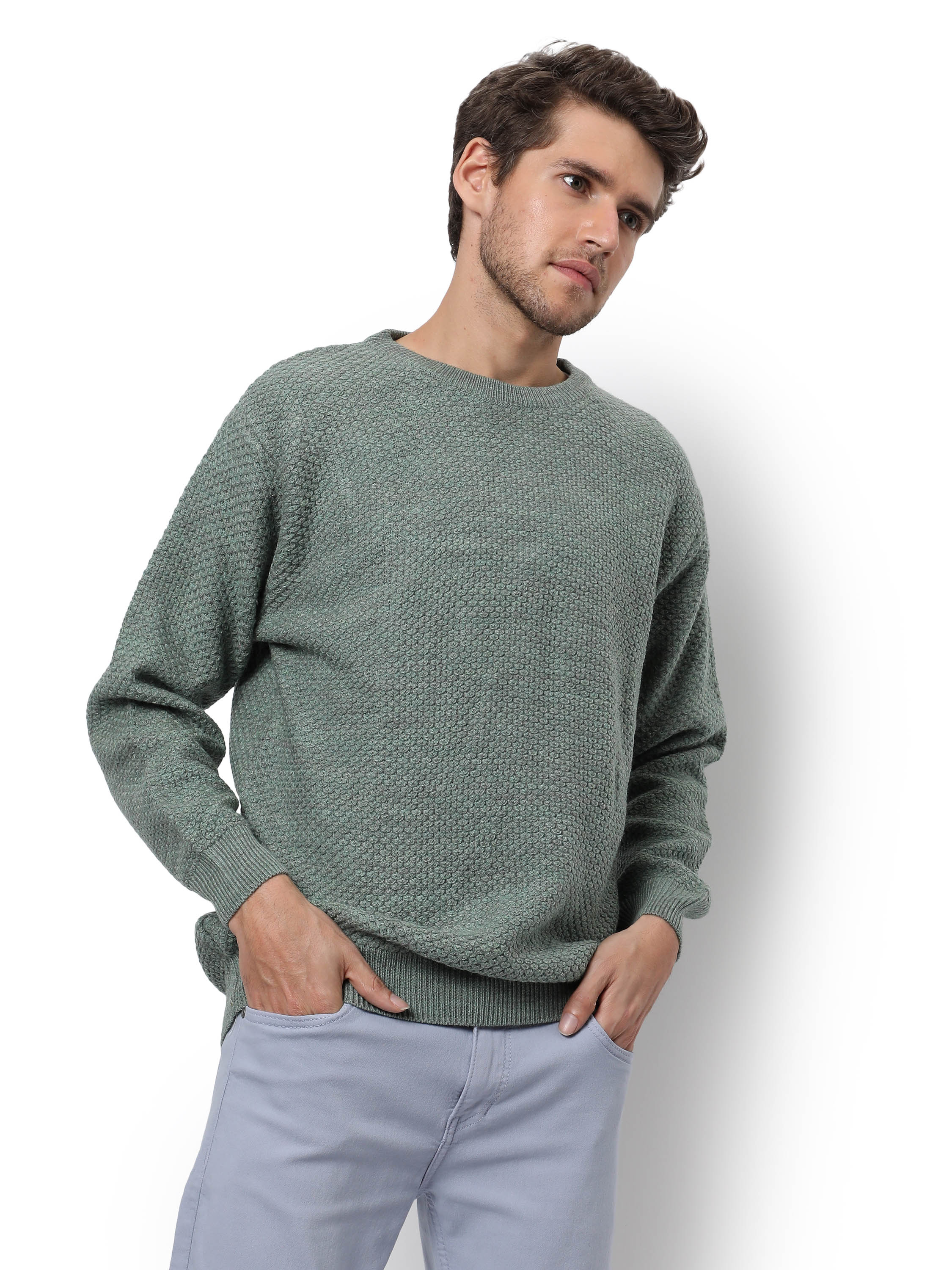 Men Solid Full Sleeve Stylish Sweaters