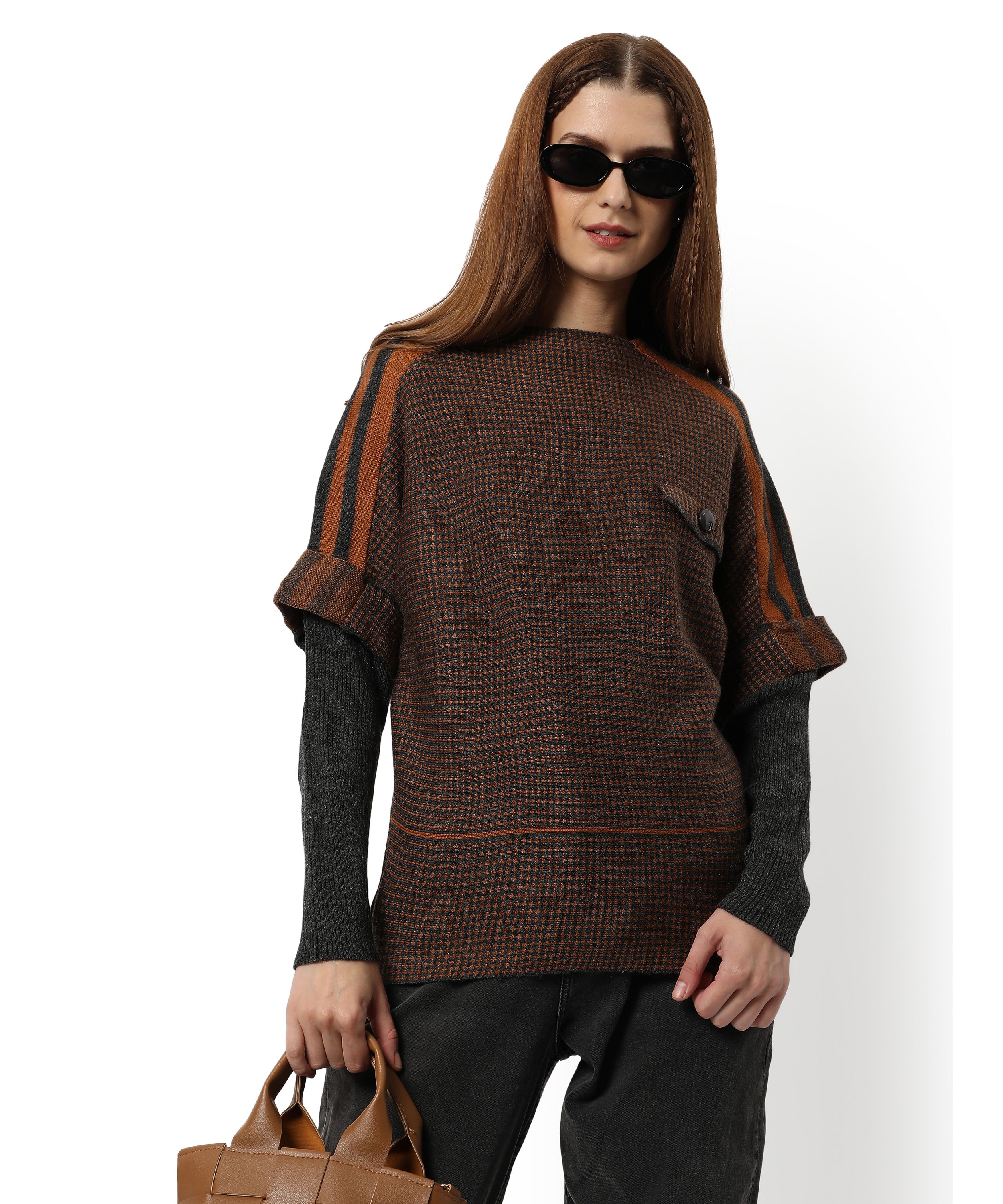 Women Self Design Stylish Sweaters