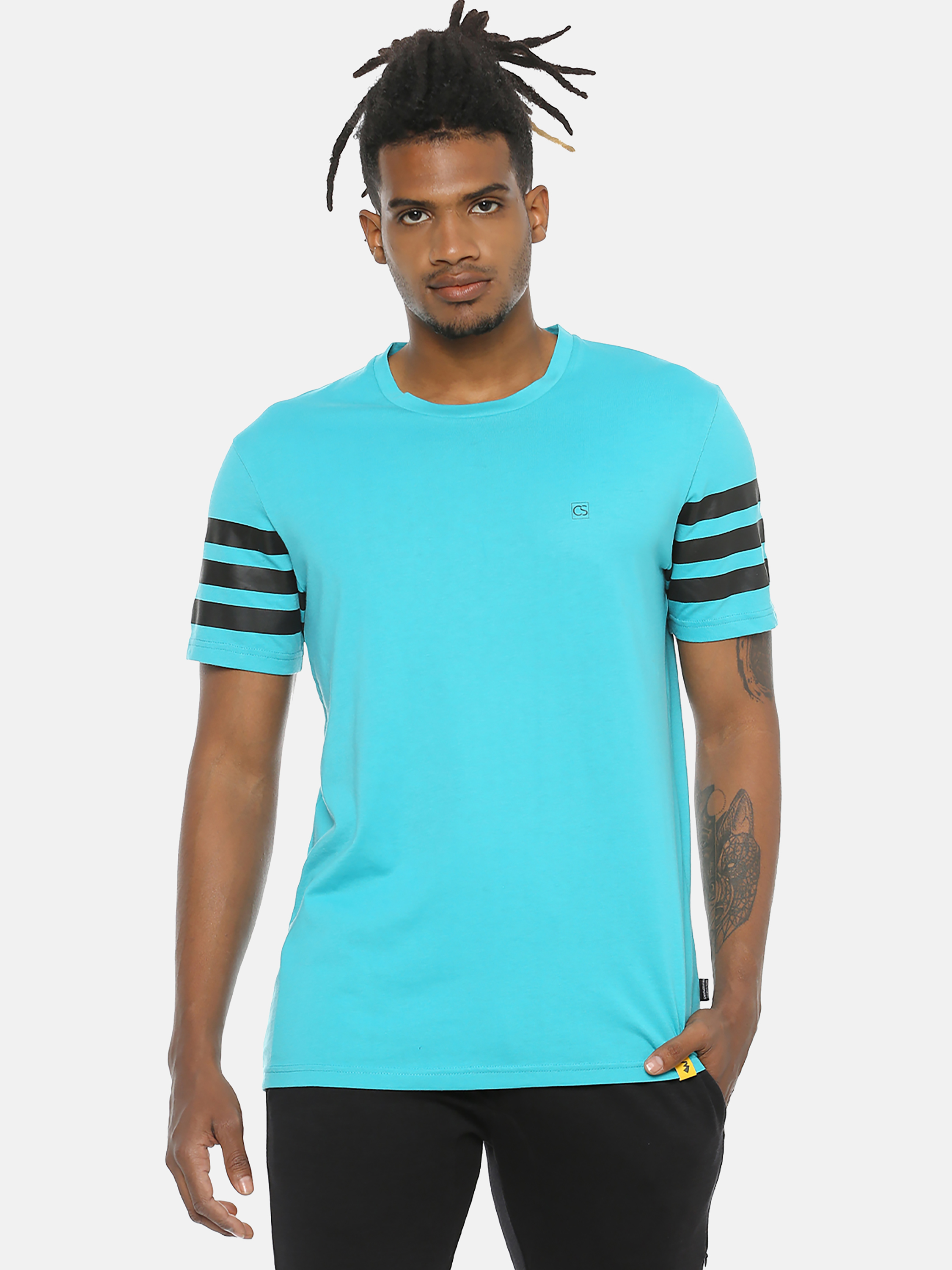 Campus Sutra Men Stylish Sleeve Striped Casual T-shirts
