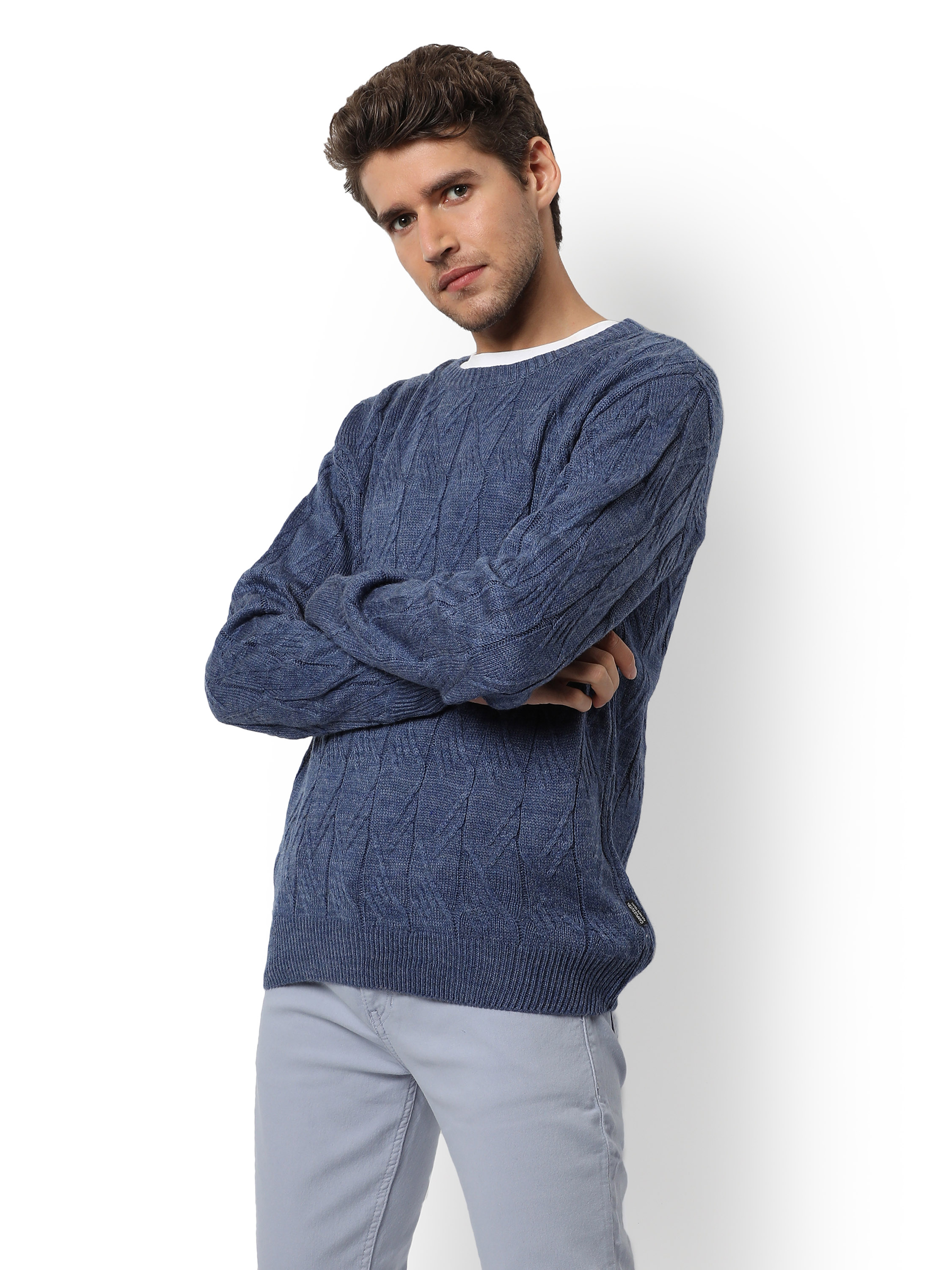 Men Solid Stylish Winter Sweater