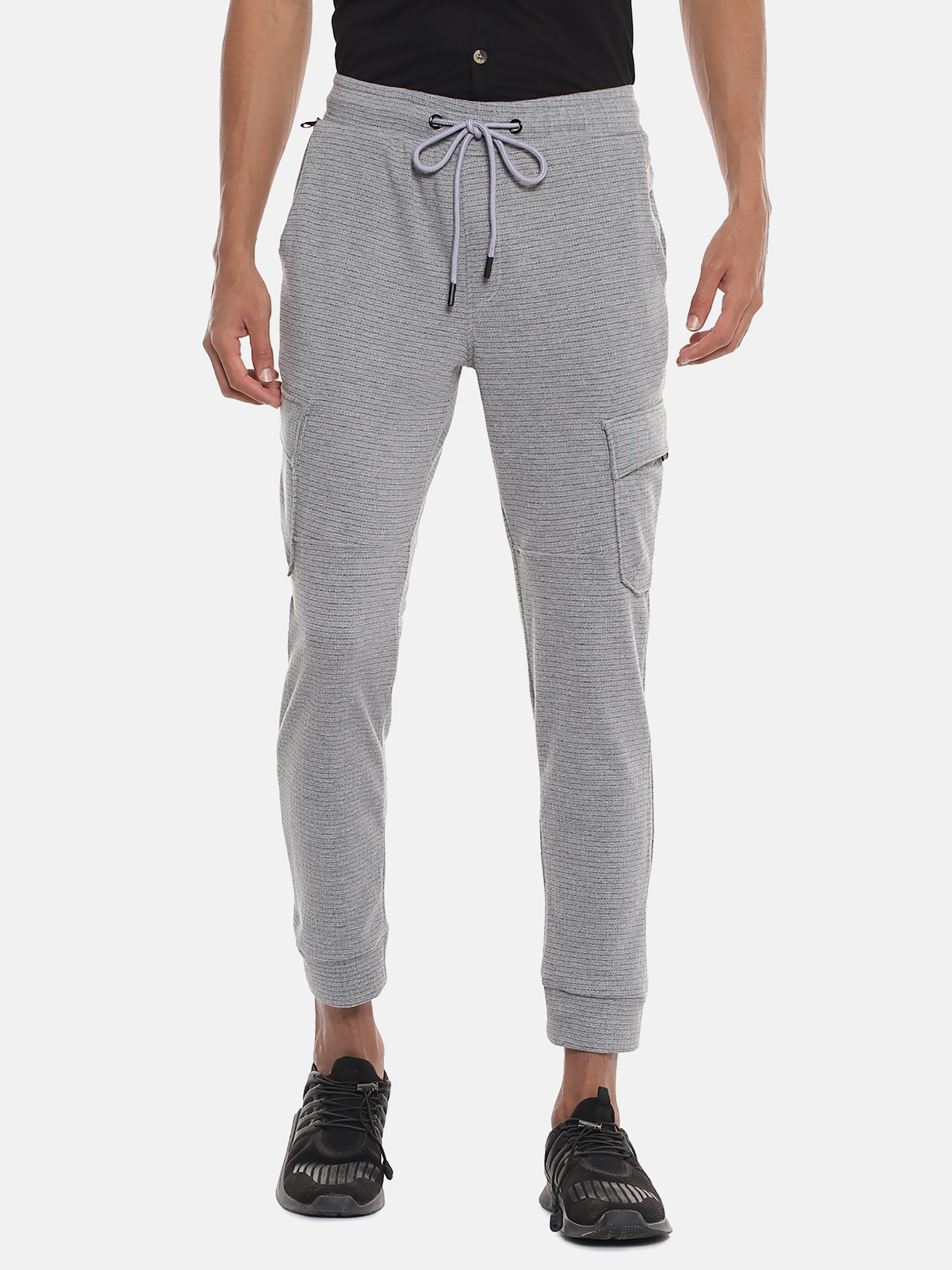 Campus Sutra Men Solid StylishGrey Color Trackpant.