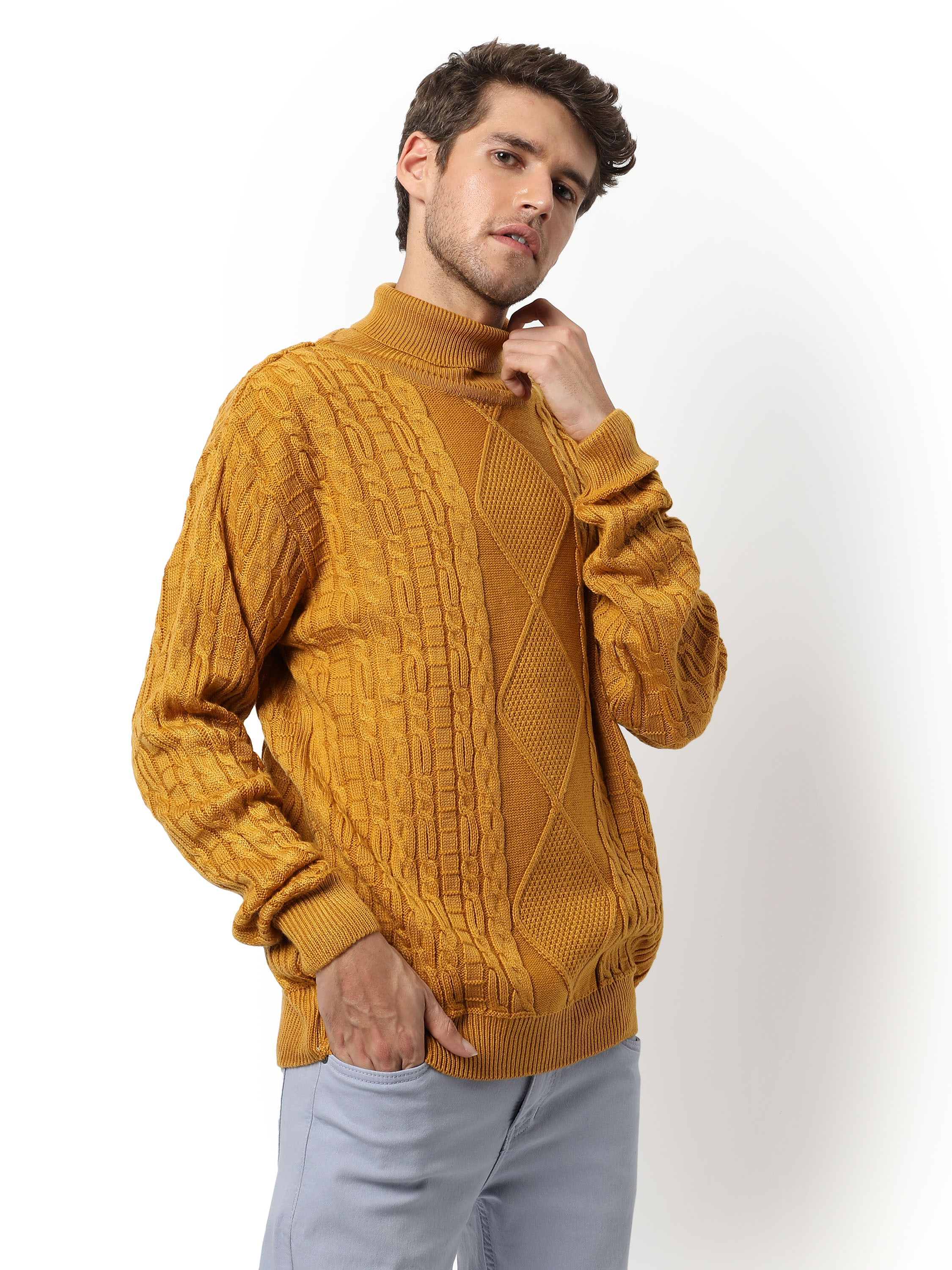 Men Solid Stylish Winter  Sweater