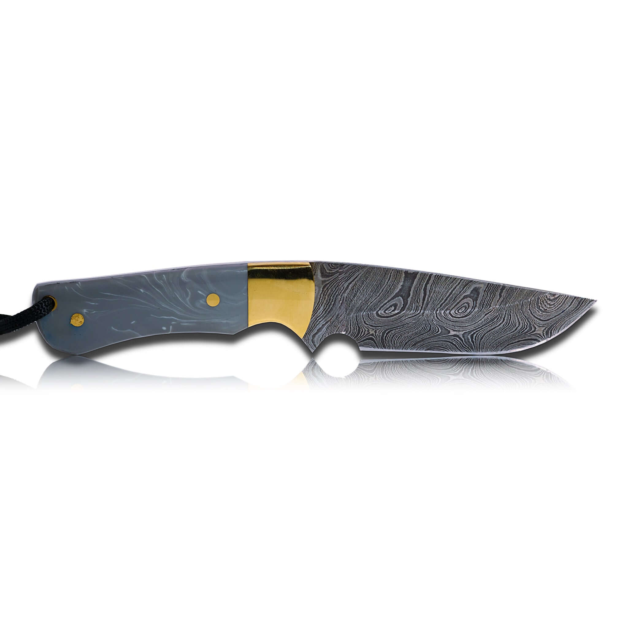 Original Kaito Damascus Steel Skinner Knife 4 inch blade