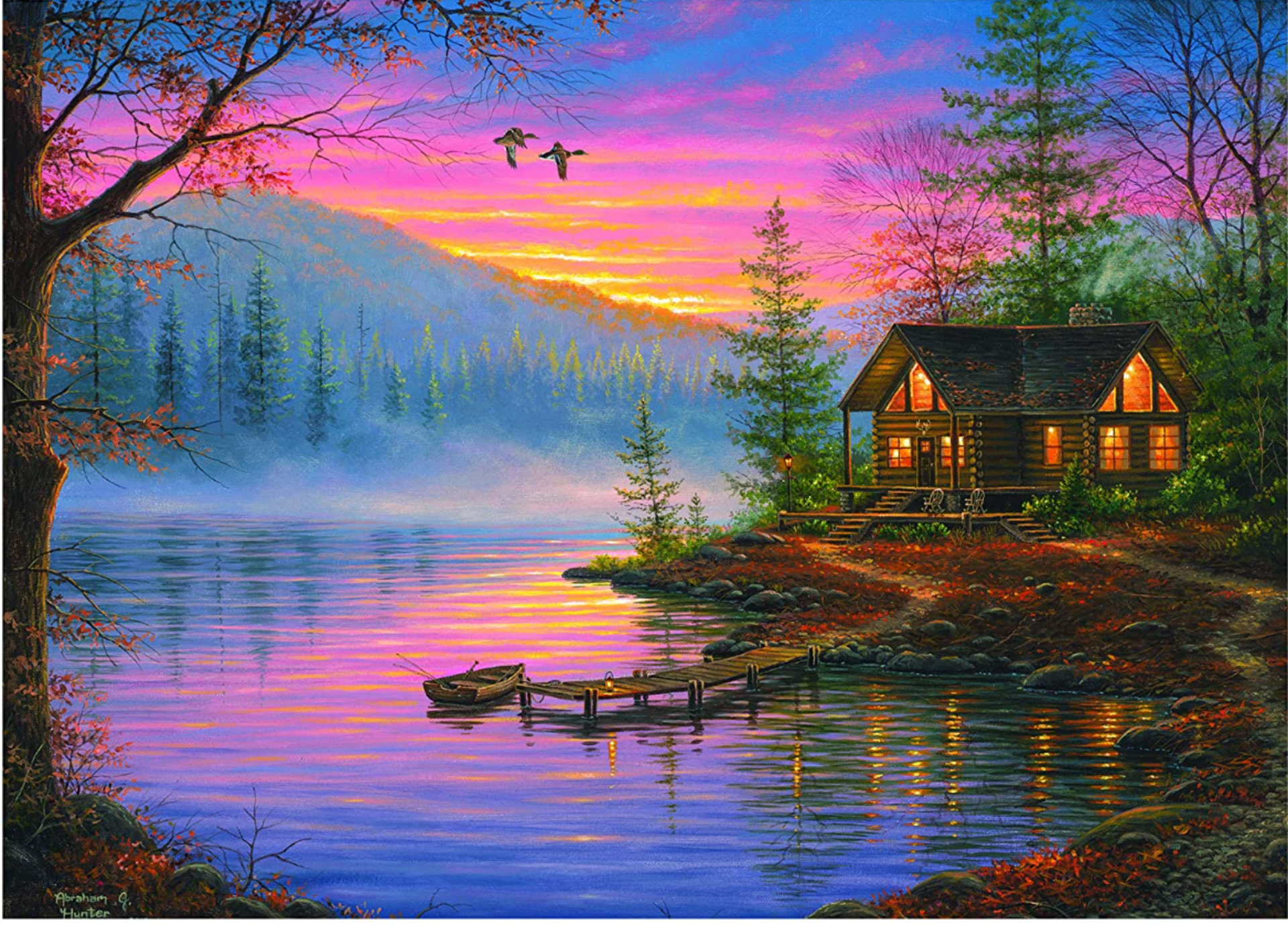 Rivers Edge Products Jigsaw Puzzle in Tin Box - 1000 Pieces