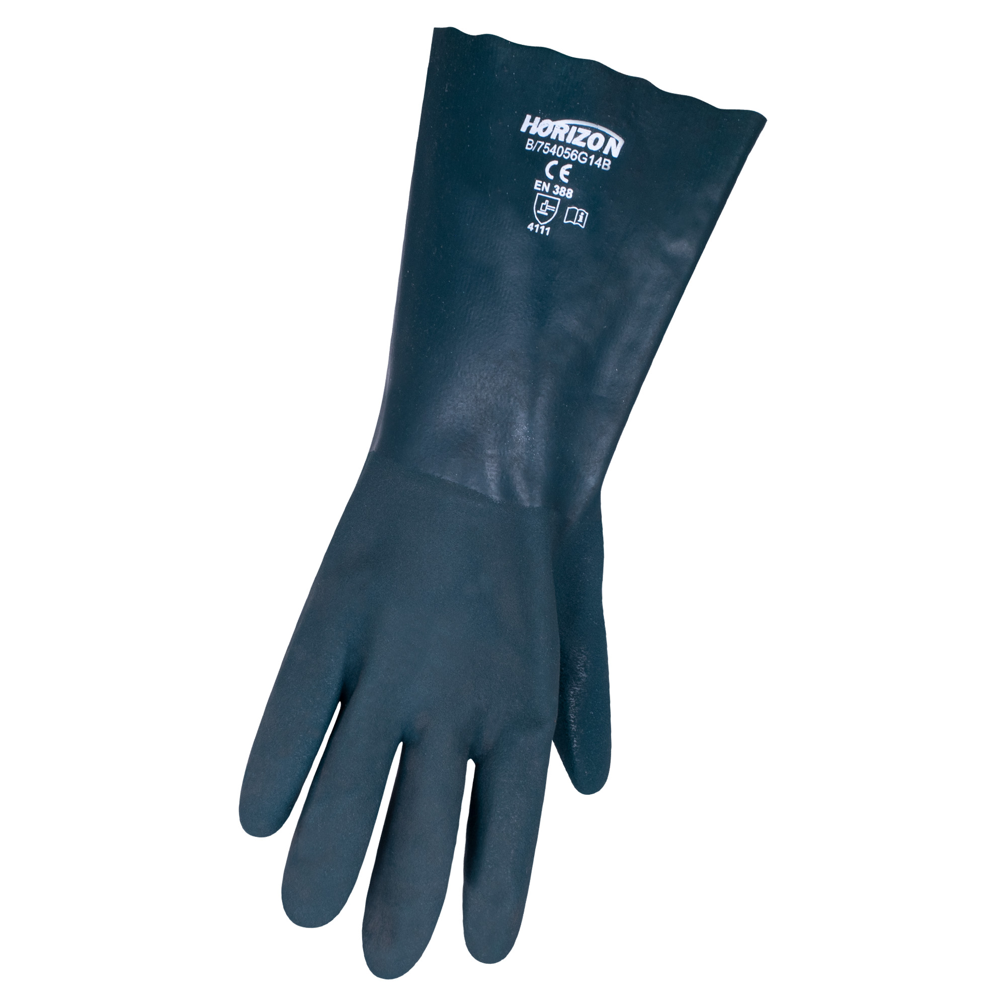 Double coated PVC gloves - Large