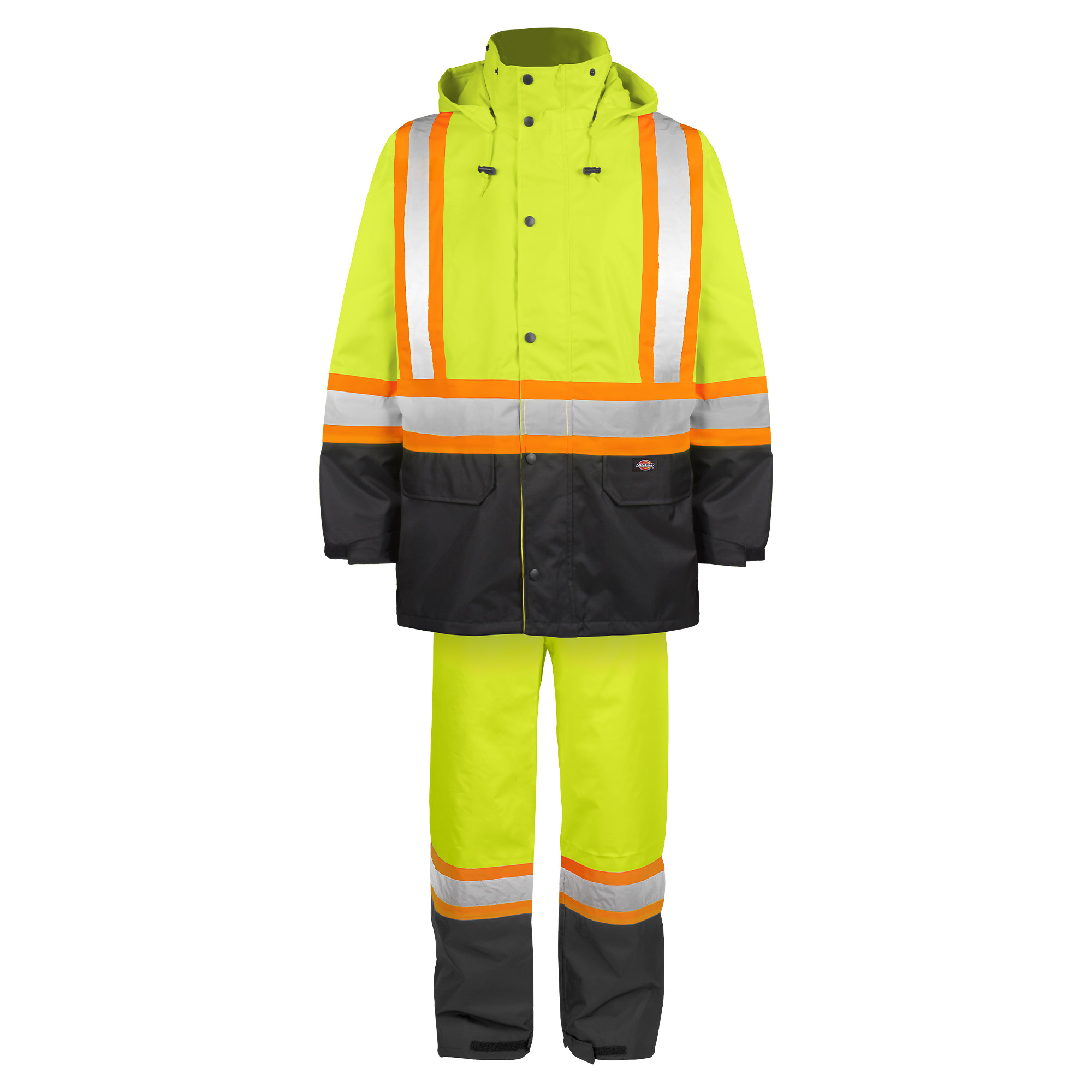 Hi-vis 150-deniers rain suit - Yellow