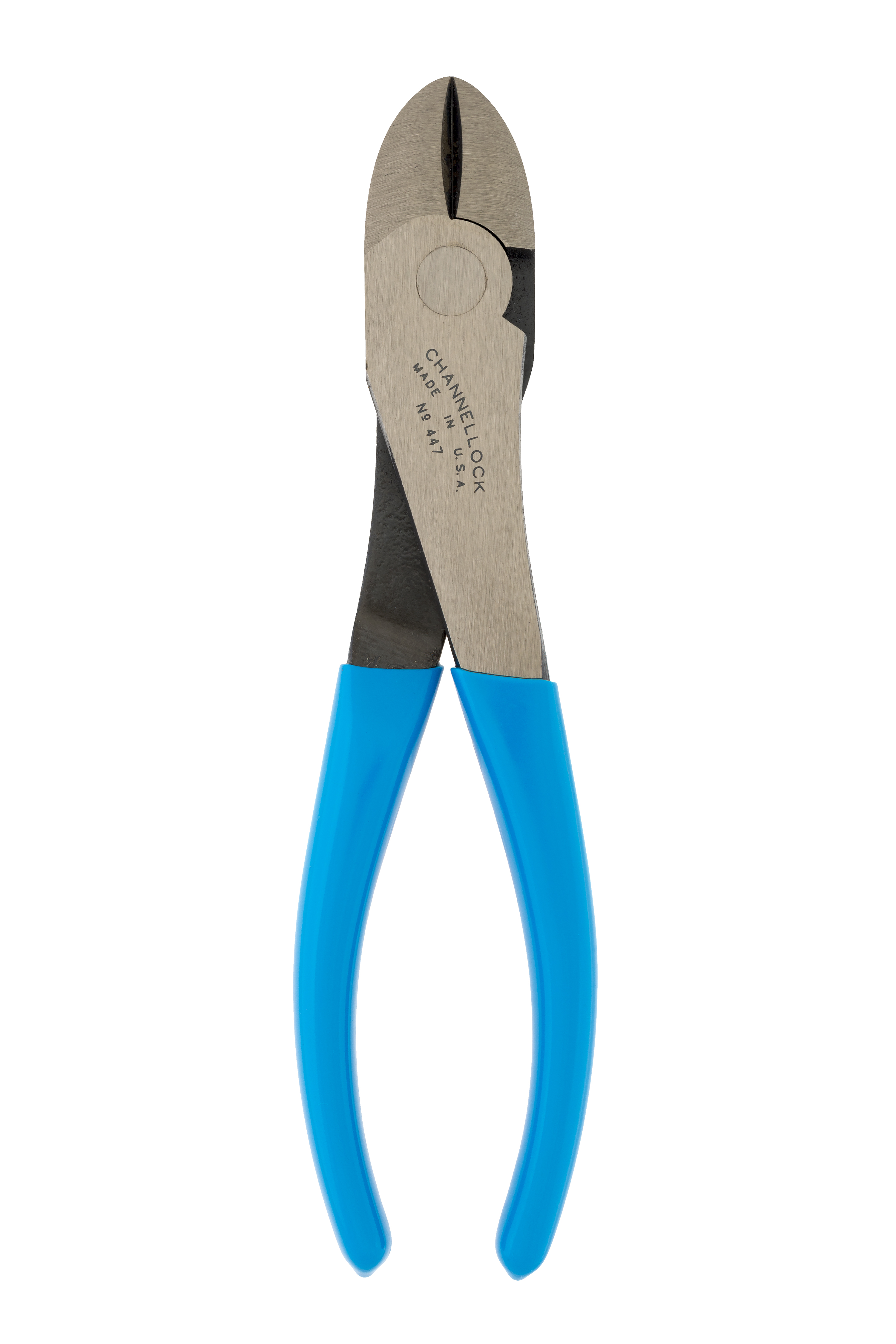 8" High Leverage Curved Lap Joint Diagonal Cutting Plier