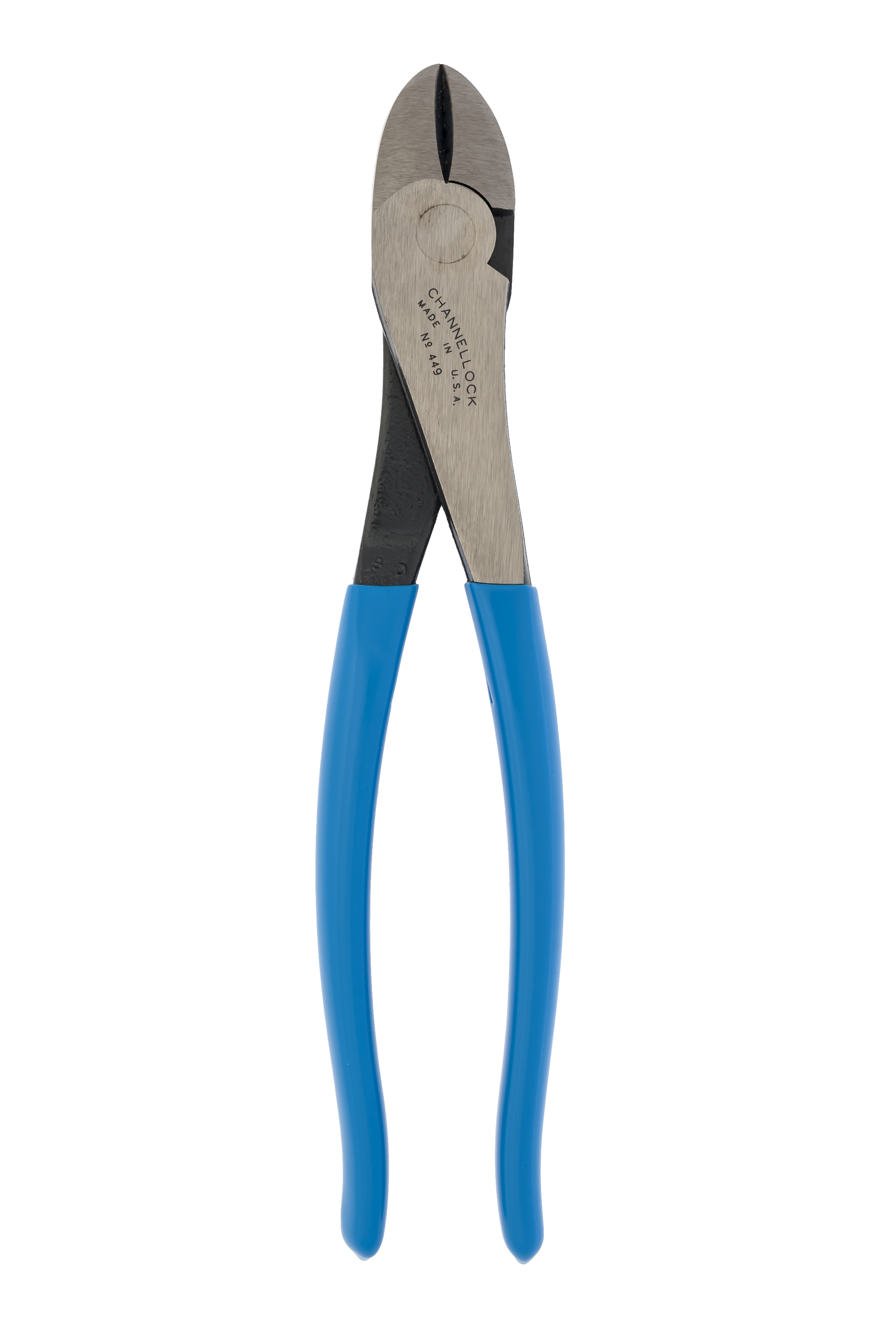 9.5" High Leverage Curved Lap Joint Diagonal Cutting Plier