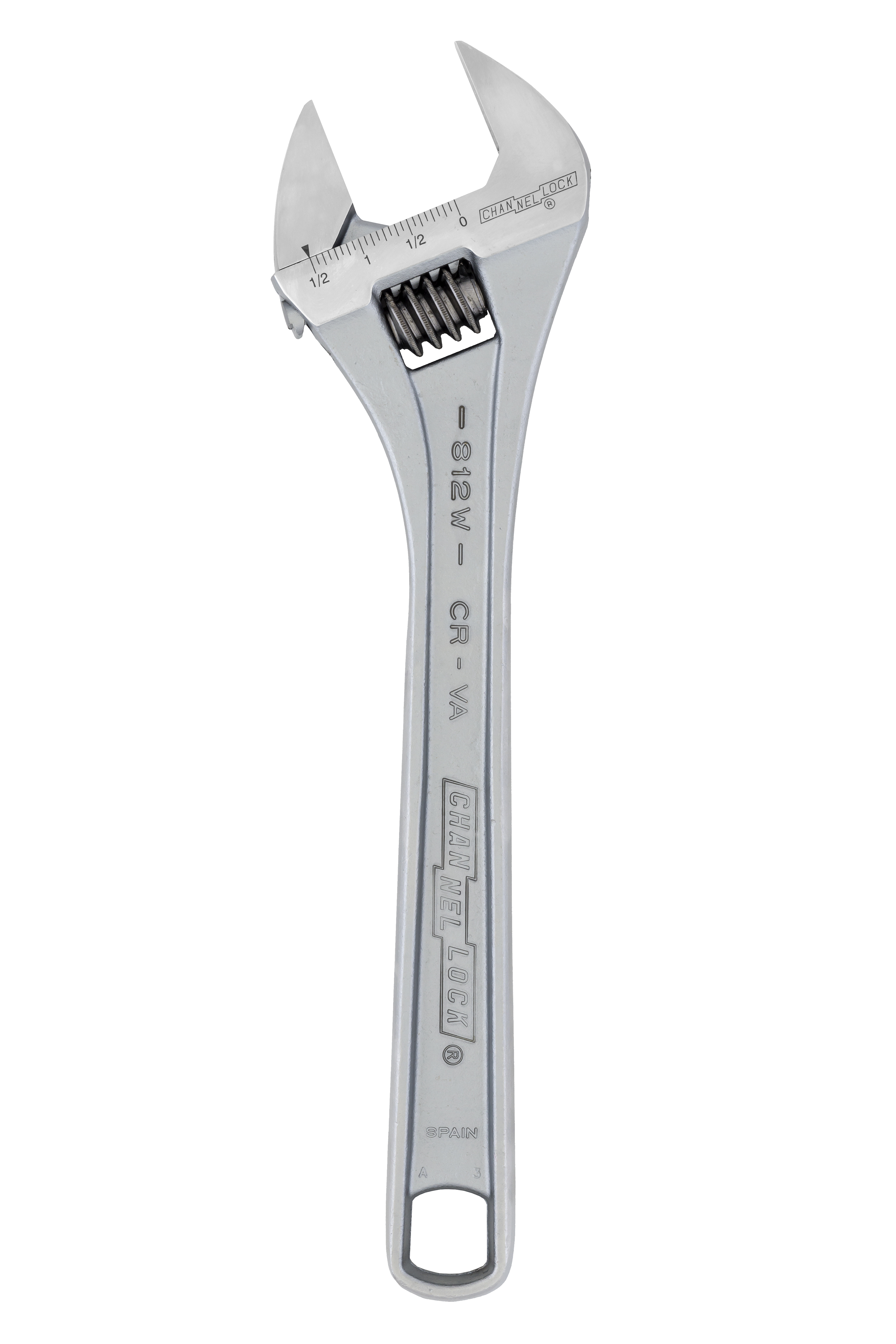 12" Chrome Wide Adjustable Wrench