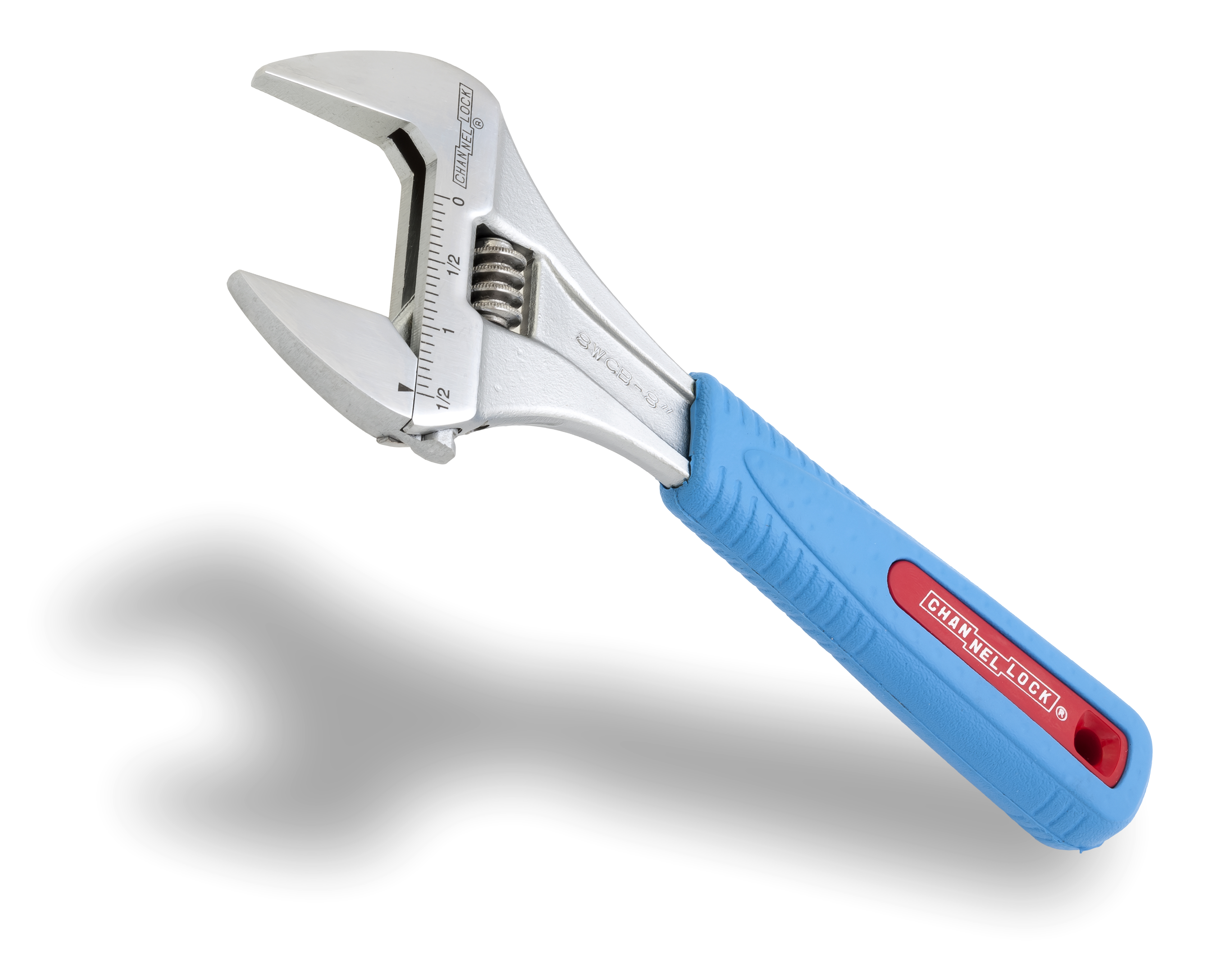 8" CODE BLUE® WIDEAZZ® Chrome Adjustable Wrench