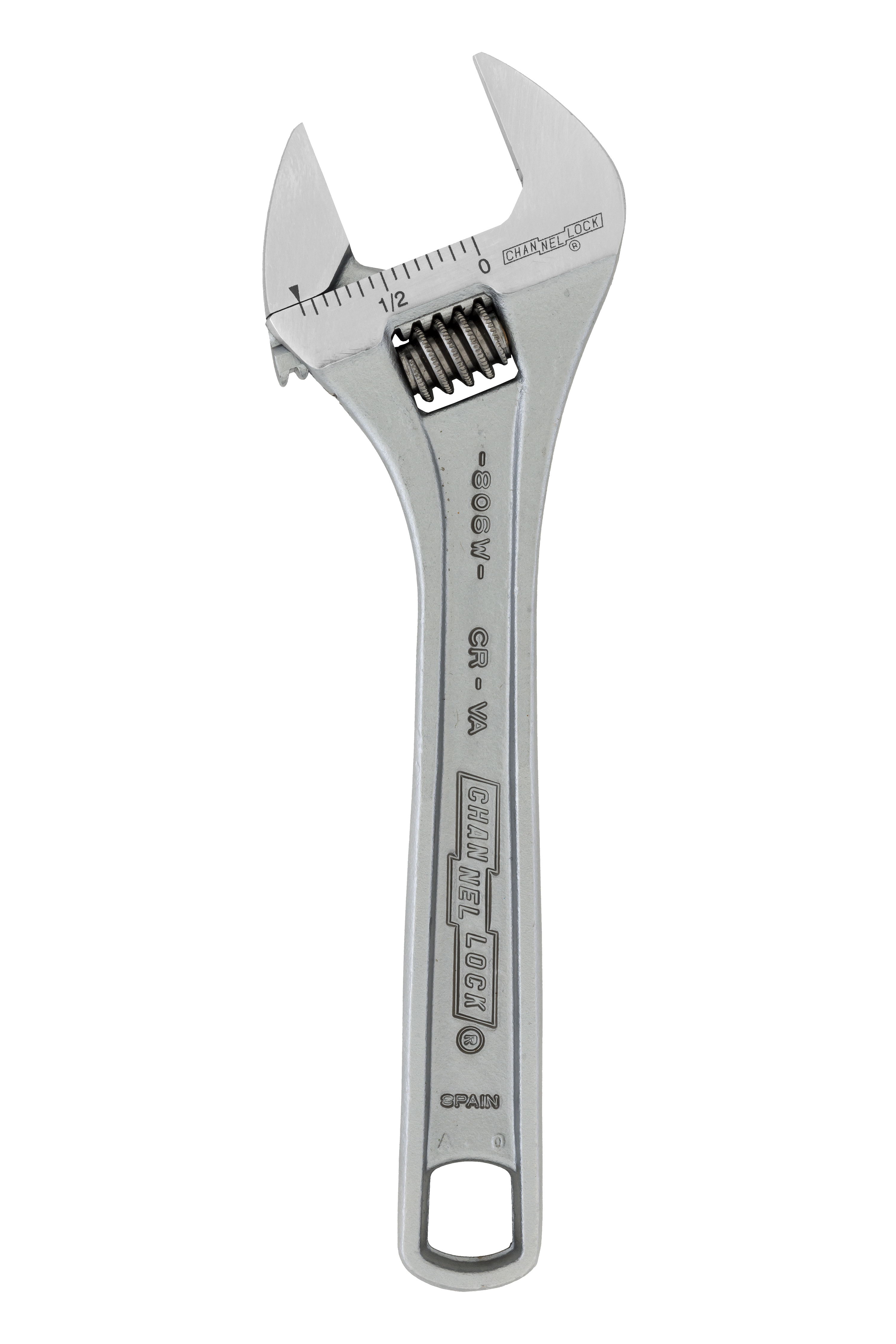 6" Chrome Wide Adjustable Wrench