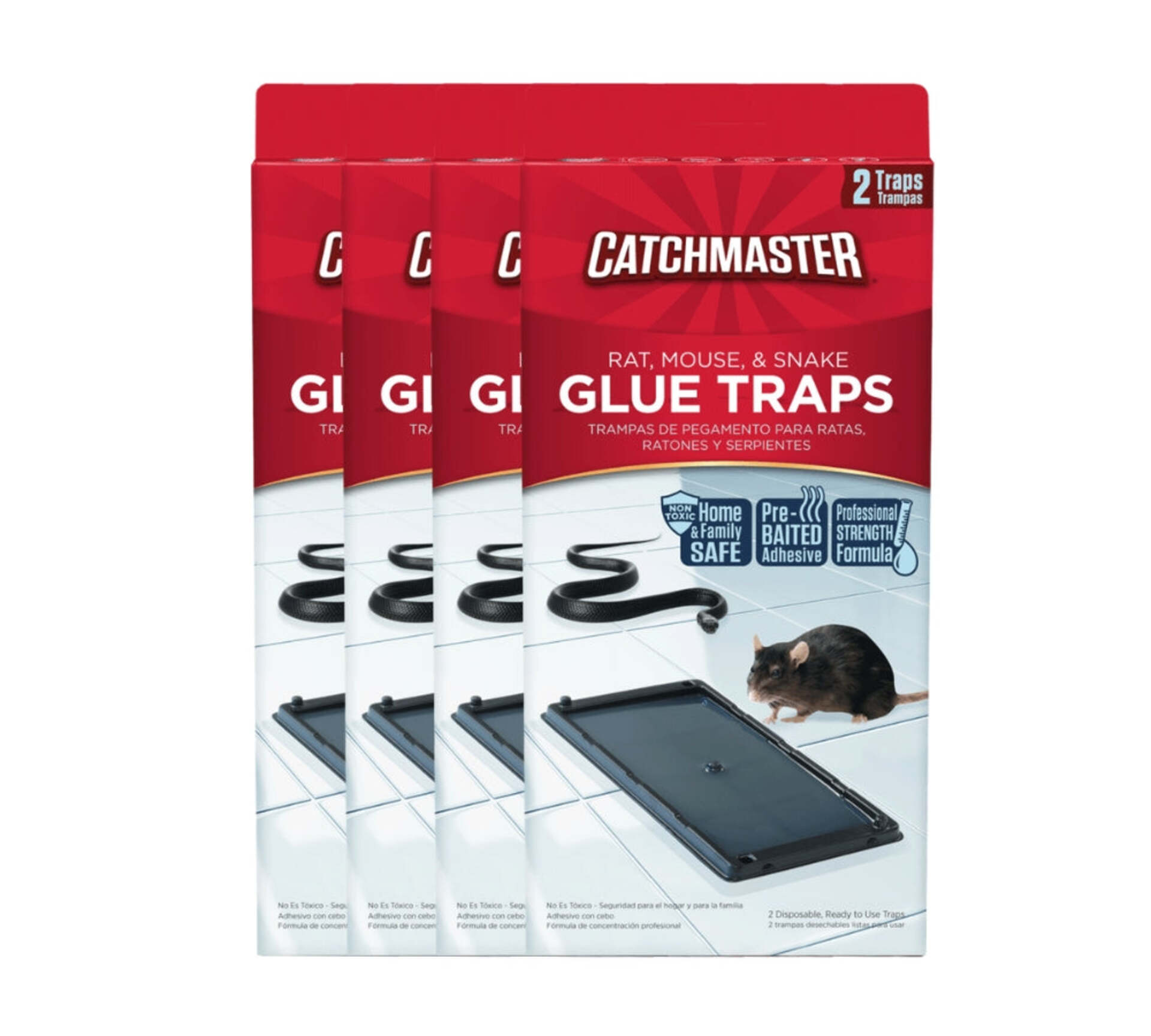 CatchMaster Rat, Mouse & Snake Glue Traps