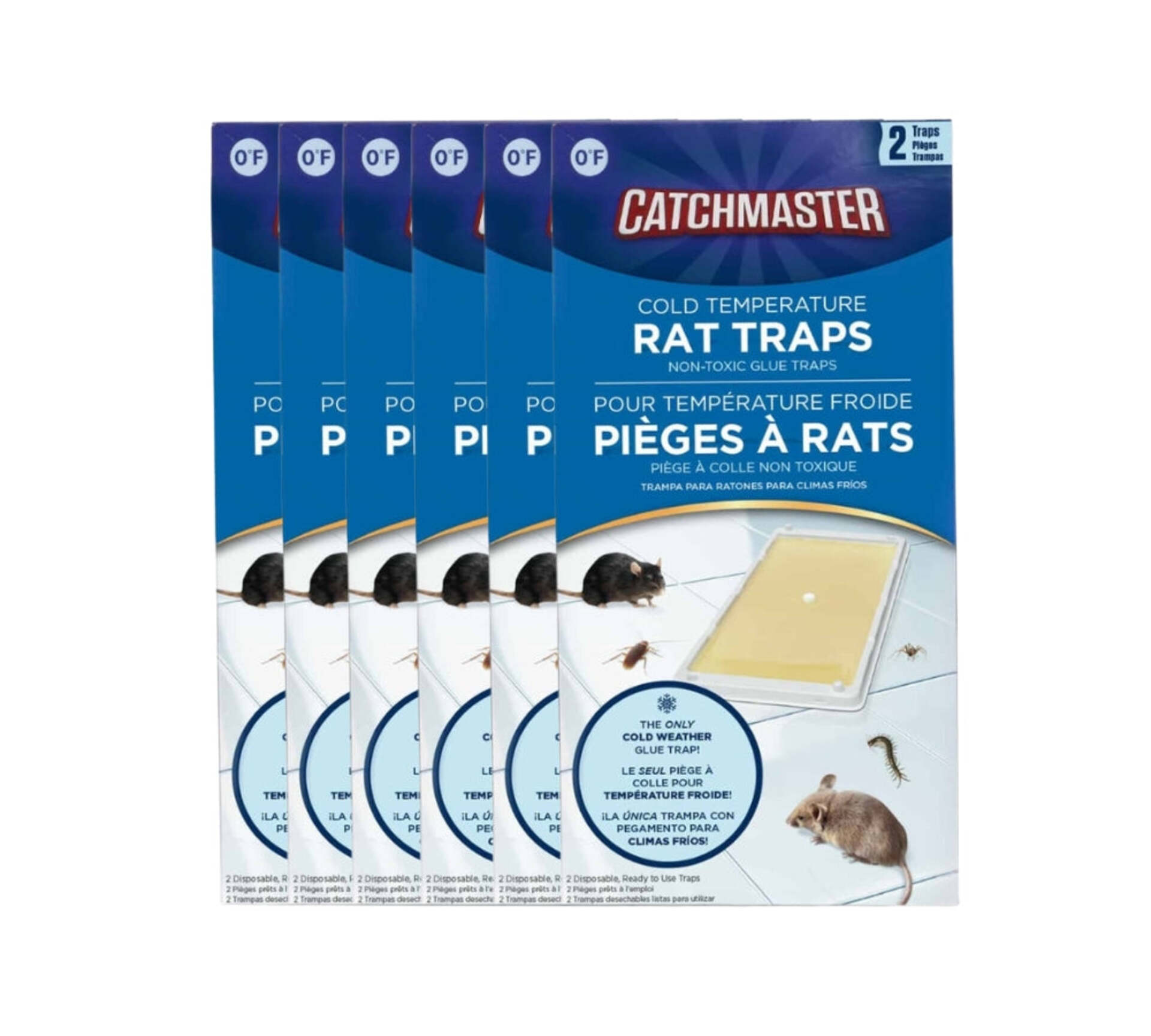 CatchMaster Cold Temperature Rat Size Glue Traps