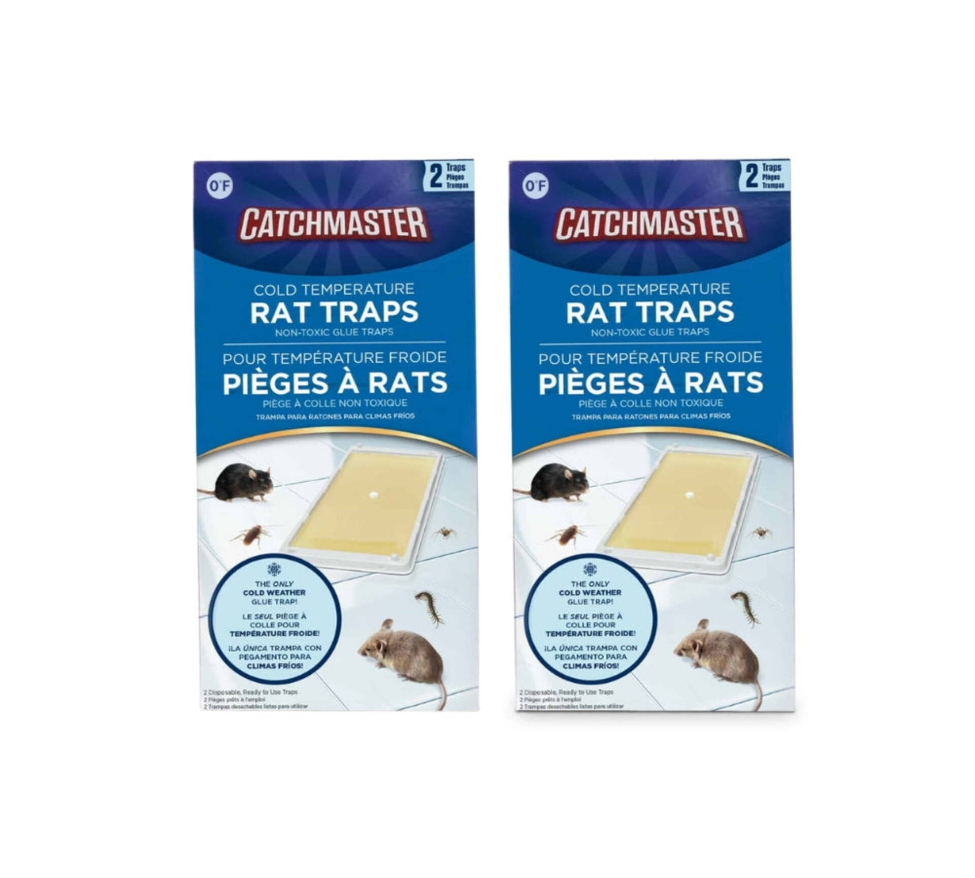 CatchMaster Cold Temperature Rat Size Glue Traps