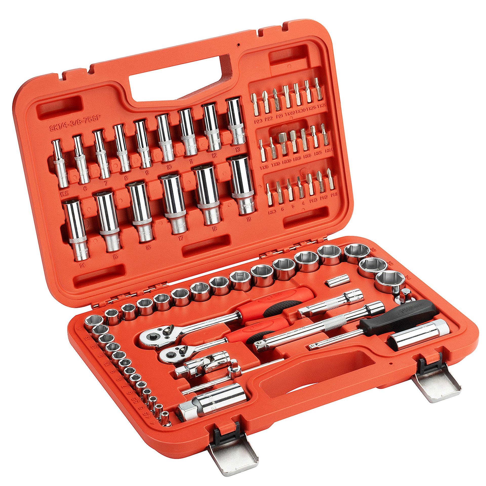 1/4 Inch and 3/8 Inch Standard and Deep Socket Set