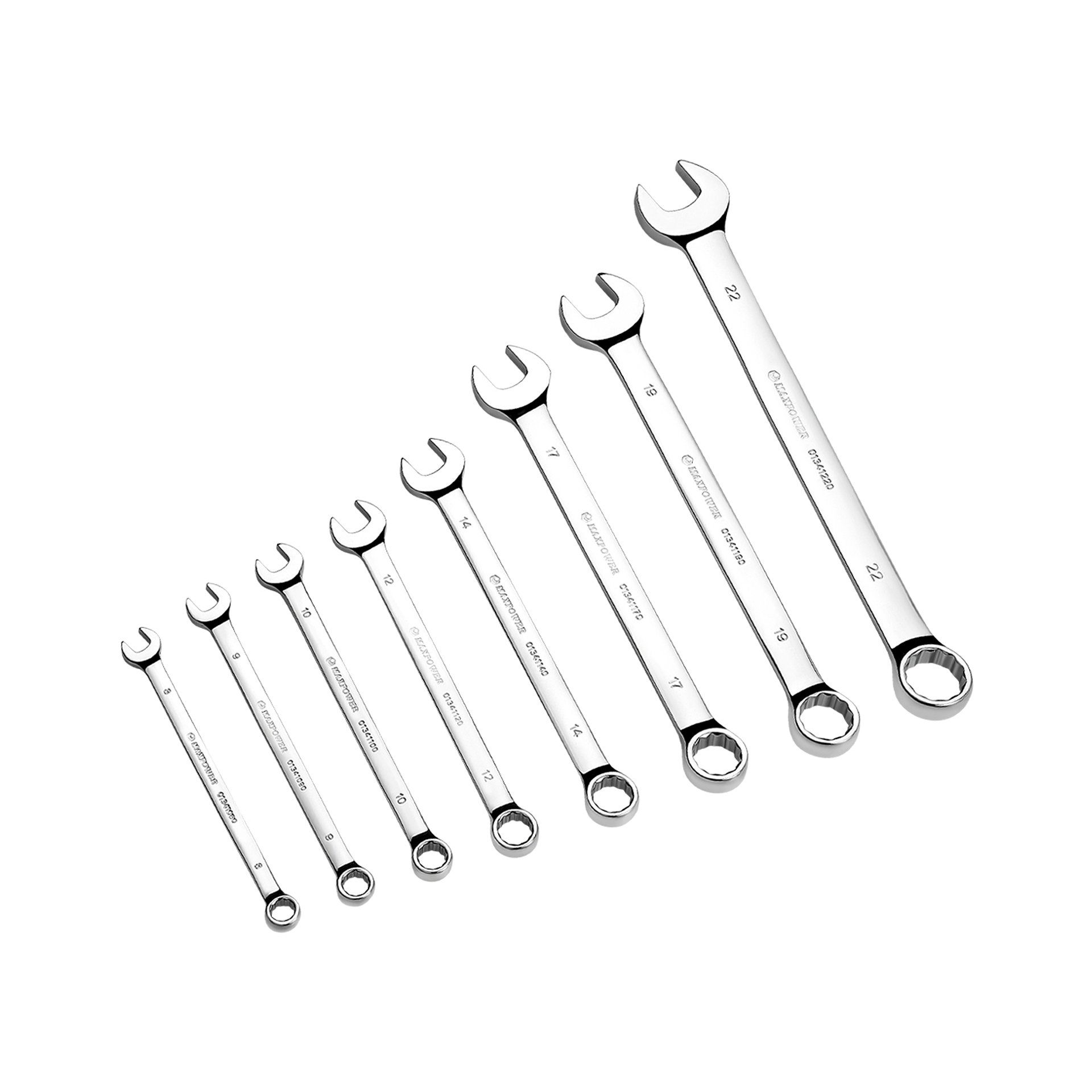 MAXPOWER 8-piece Metric Combination Wrench Set