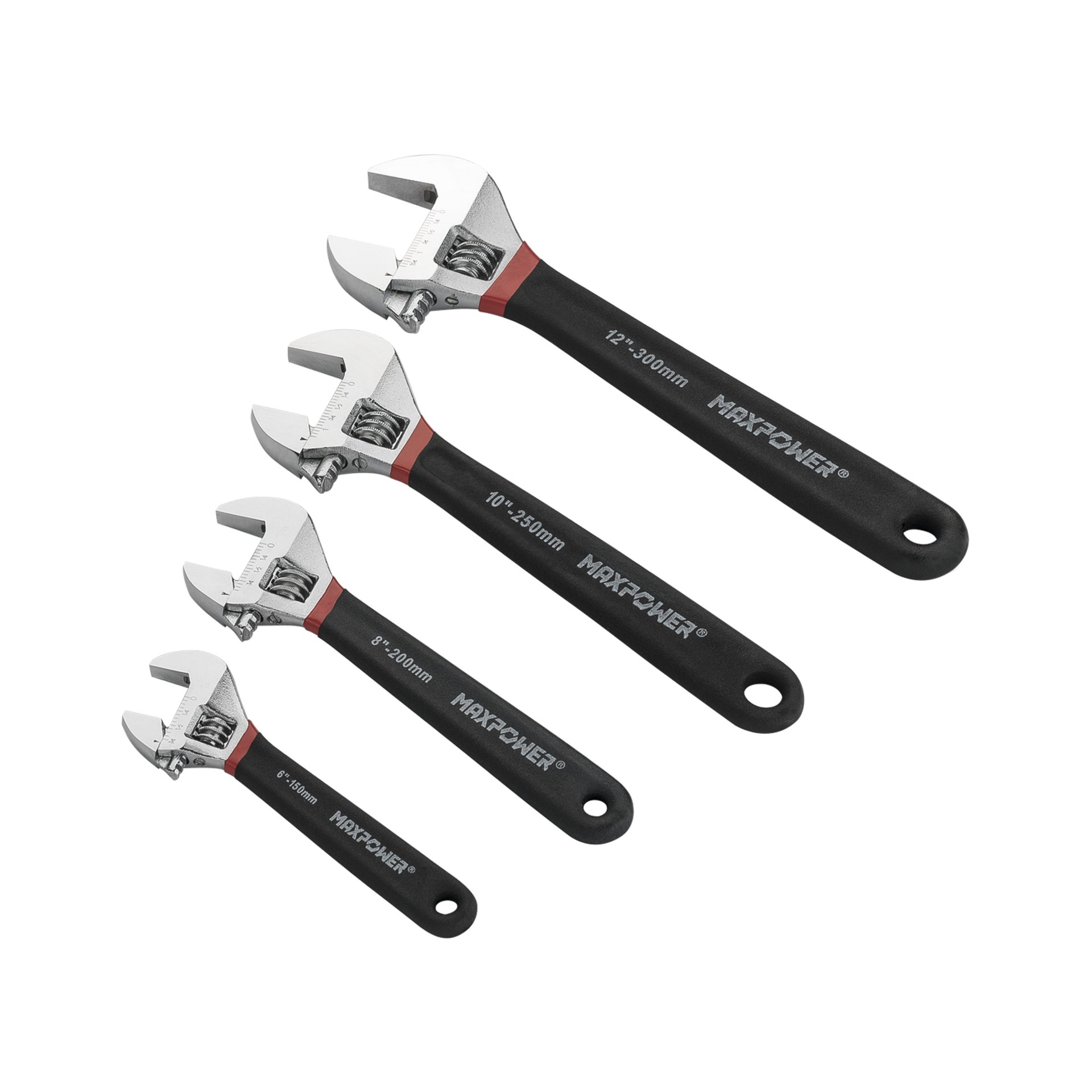 Adjustable Wrench Set , Double Dipped, 4PCS