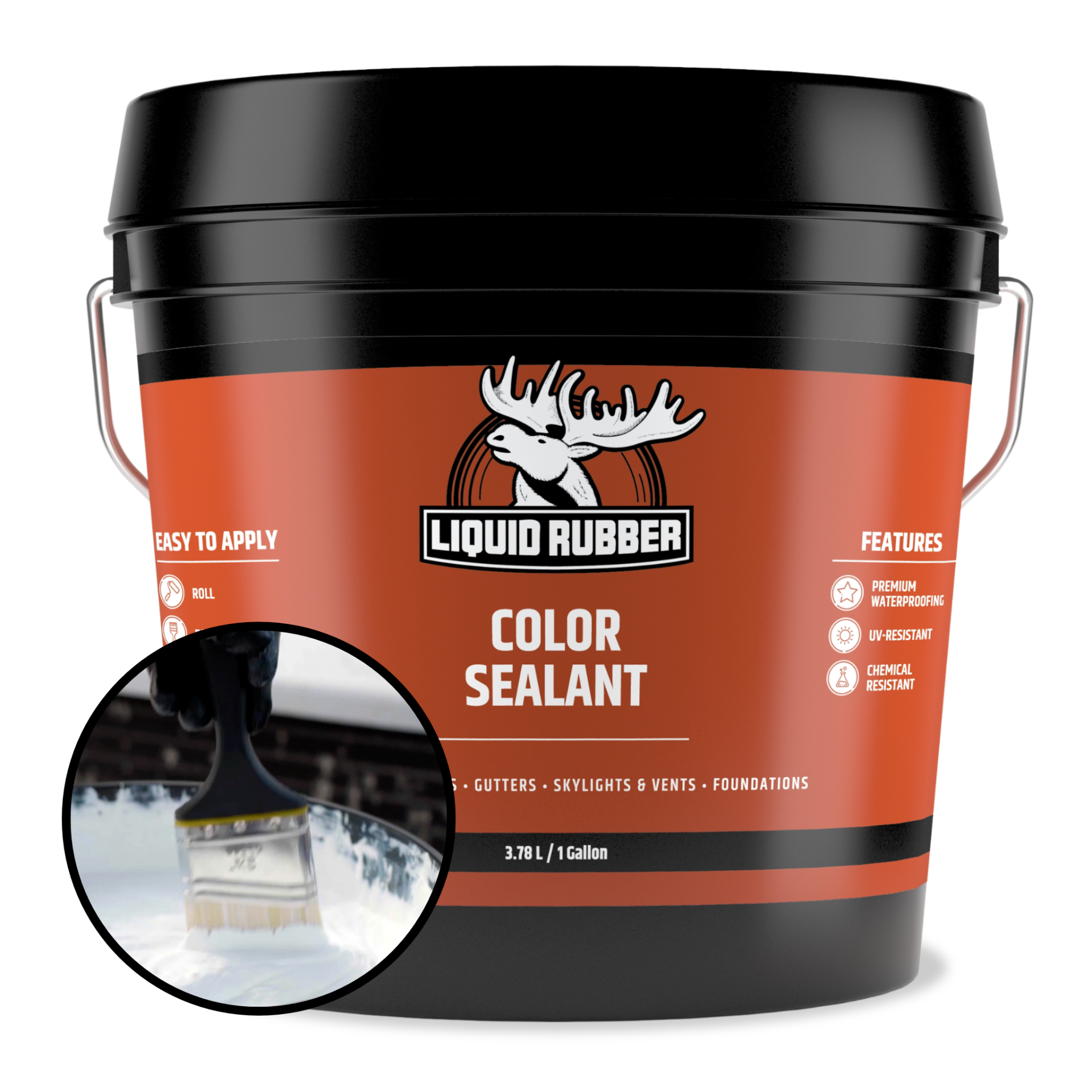 Liquid Rubber Color Sealant Indoor Outdoor Coating 1 Gallon