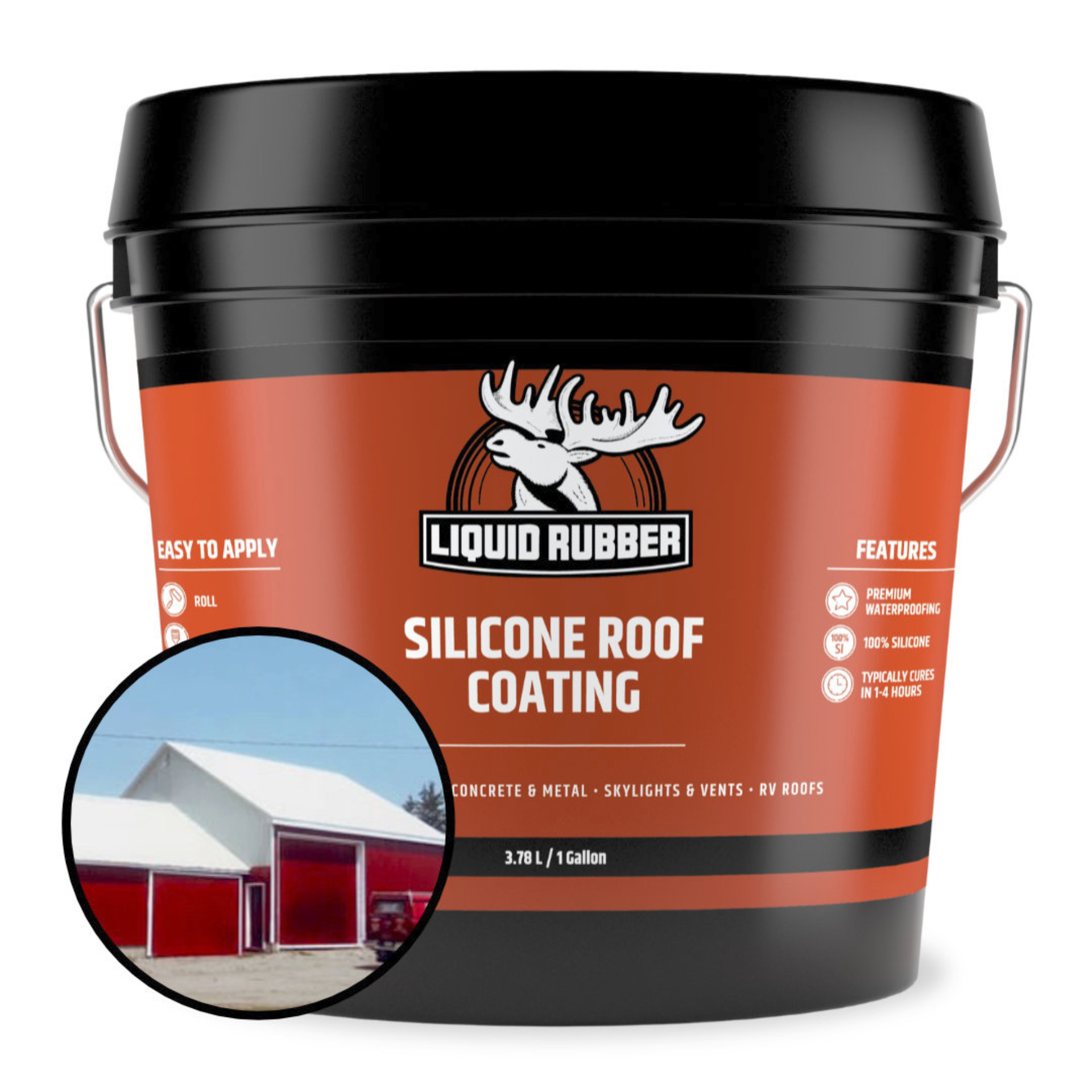 Liquid Rubber Silicone Roof Coating Waterproof Sealant White