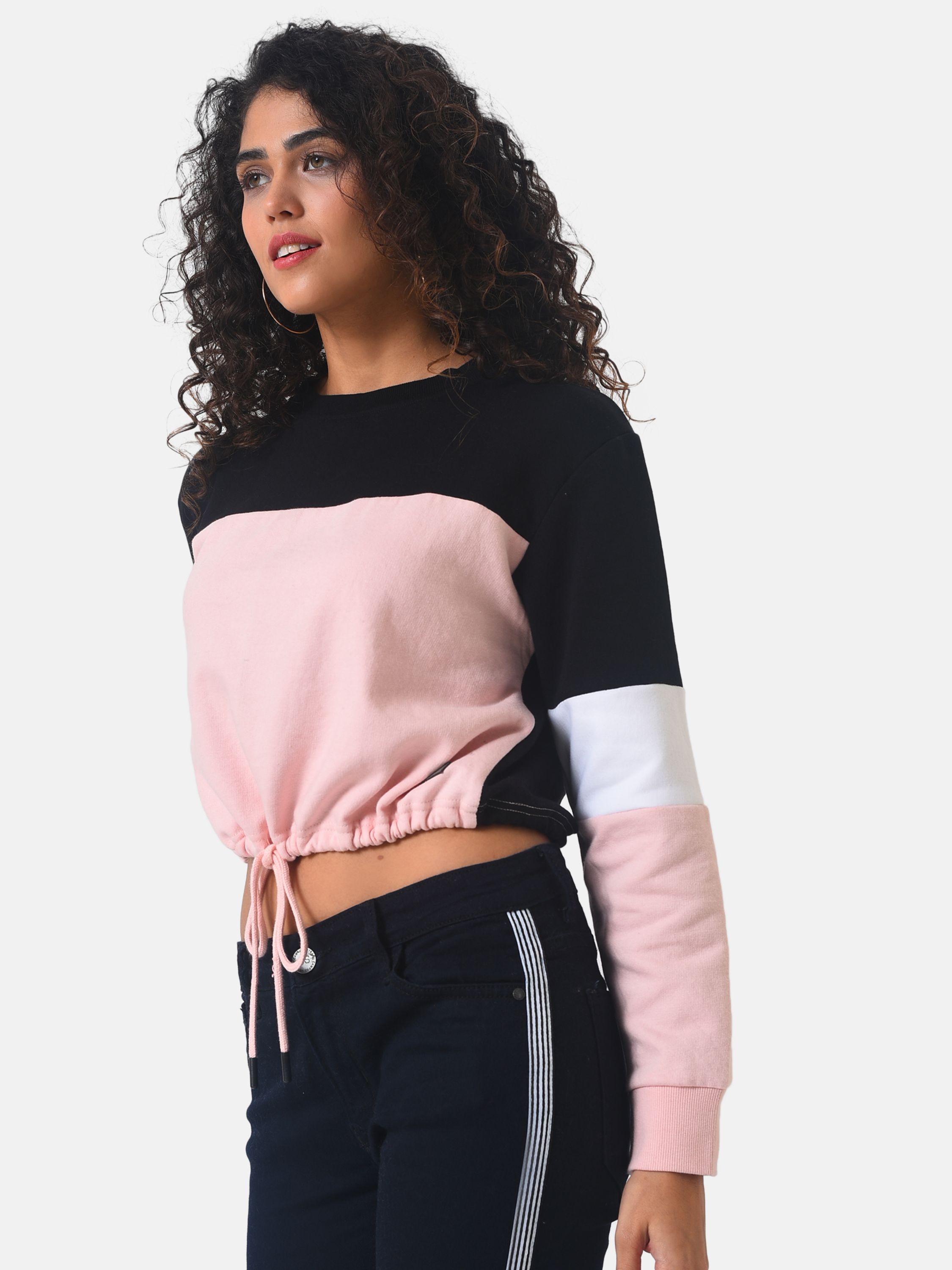 Women Colorblock  Casual Sweatshirts