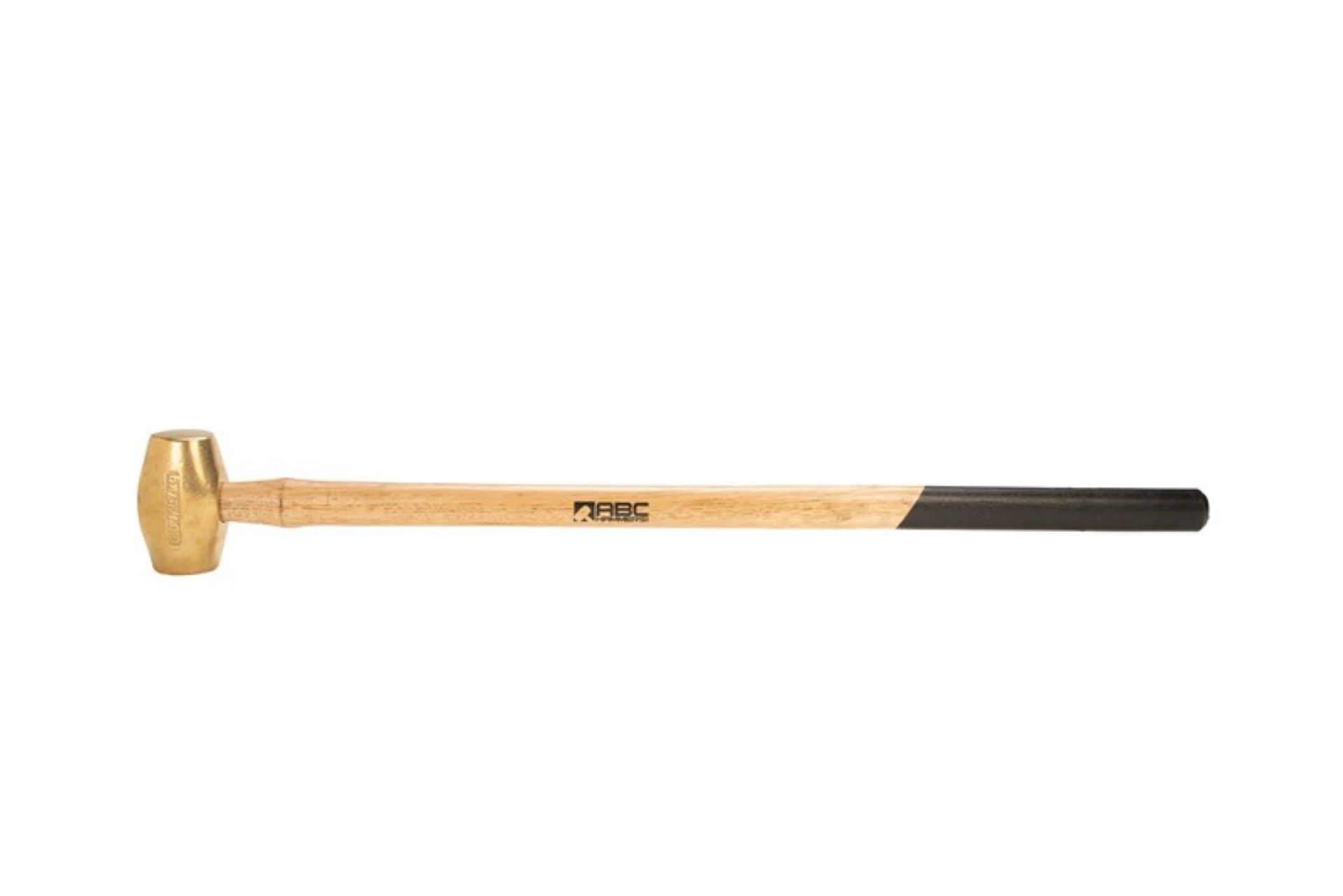 6 lb. Brass Hammer with 32" Wood Handle