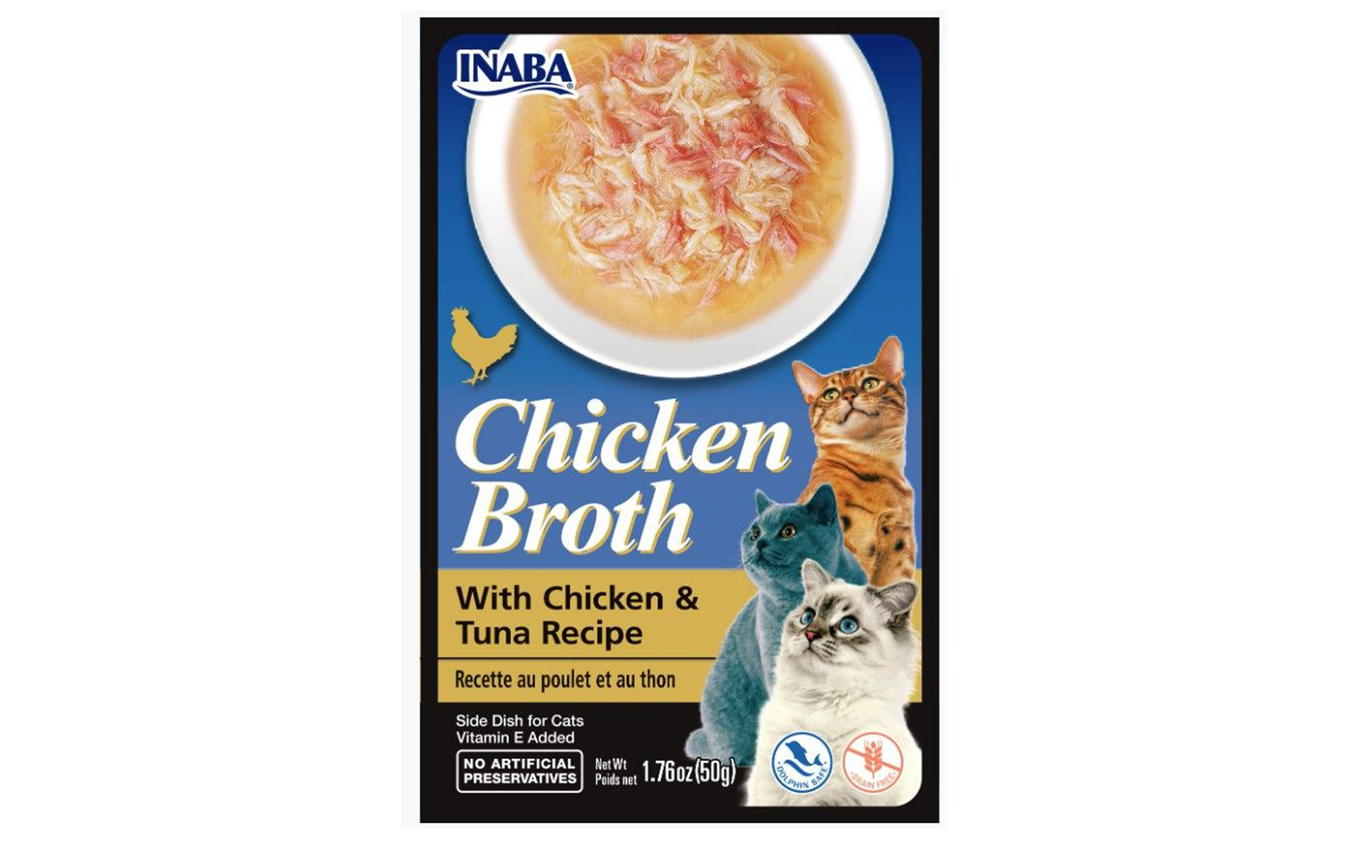 Chicken Broth & Chicken and Tuna Recipe Side Dish for Cats