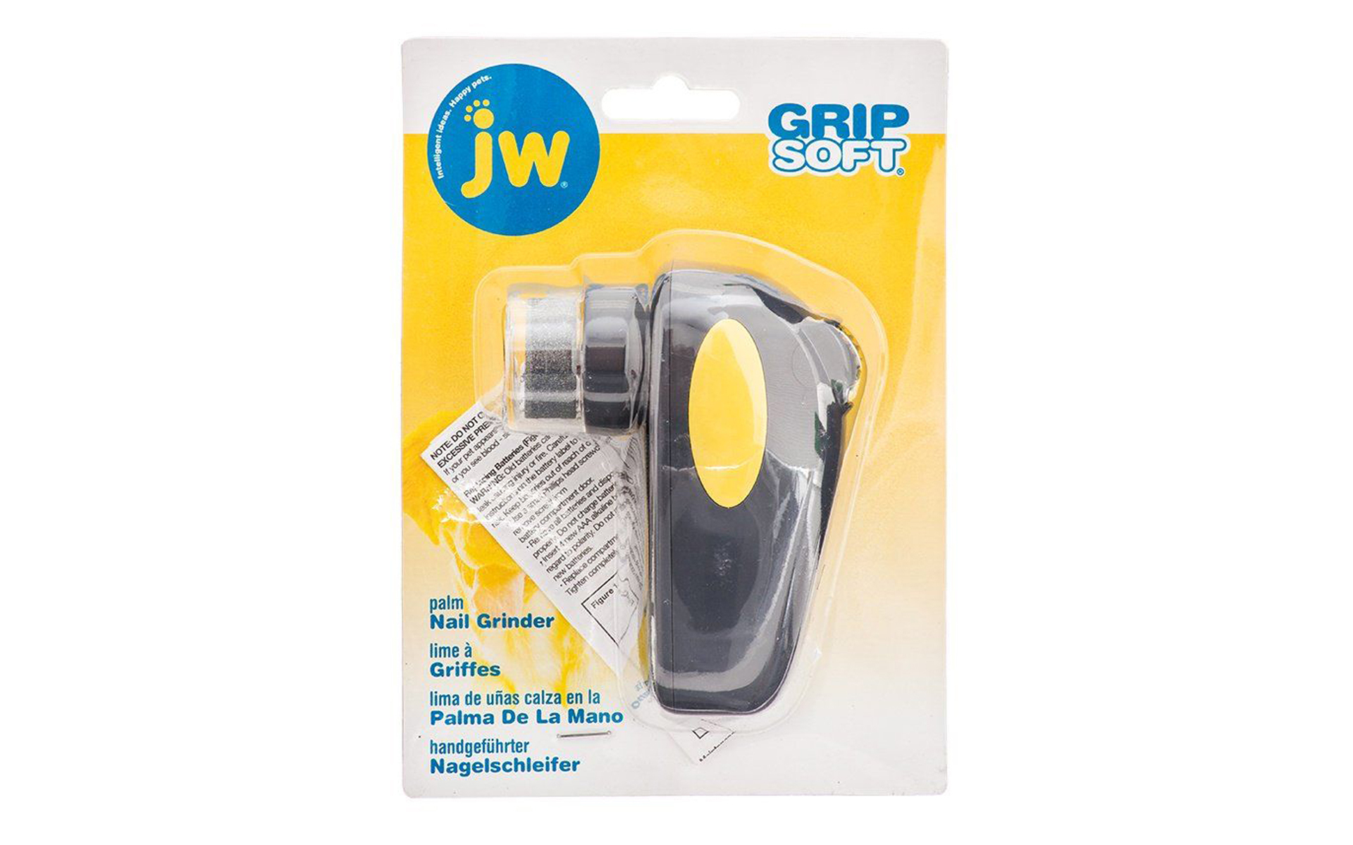 JW GripSoft Palm Nail Grinder for Dogs - (4" Long)