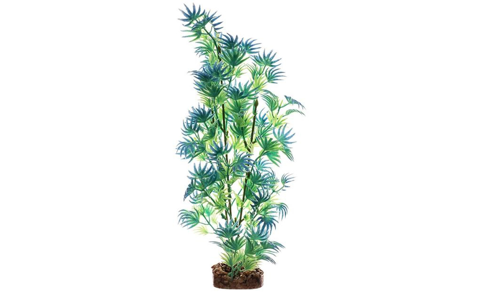 Plastic Aquarium Plant - Green/Blue, Large