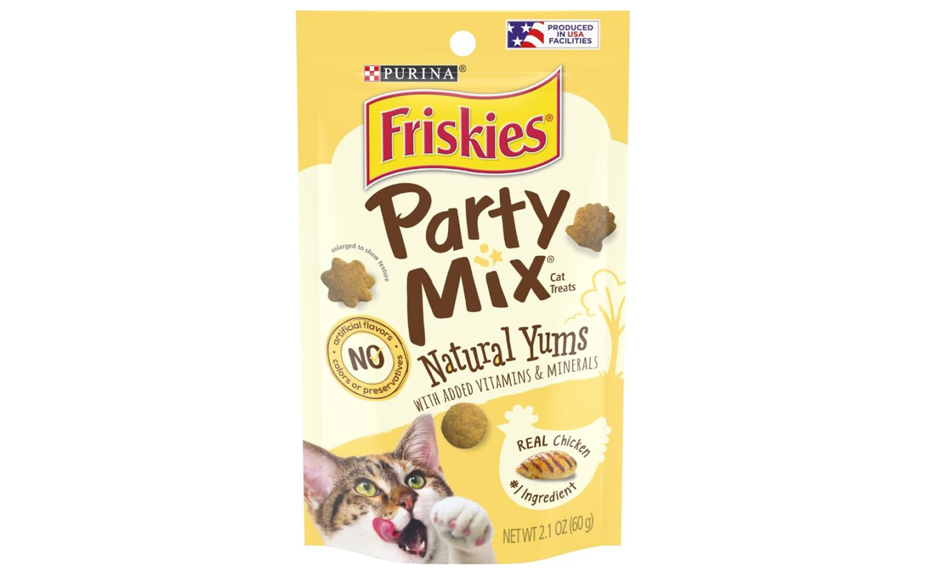 Party Mix Cat Treats Natural Yums With Real Chicken 60 gms
