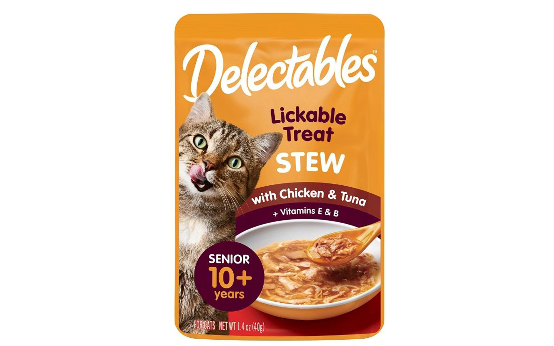 Delectables Stew Senior Lickable Cat Treats - Chicken & Tuna